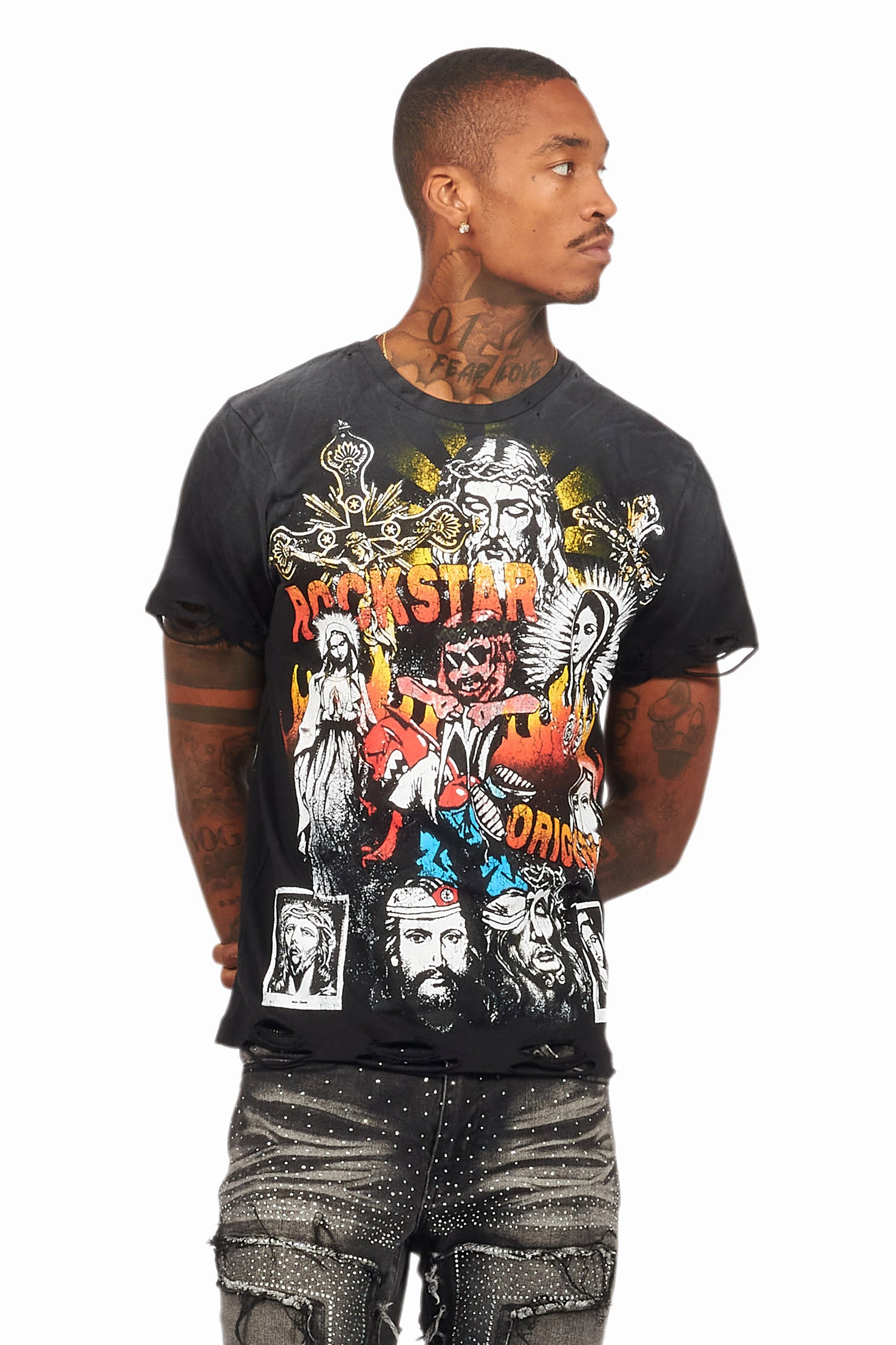 Axion Black Graphic T-Shirt