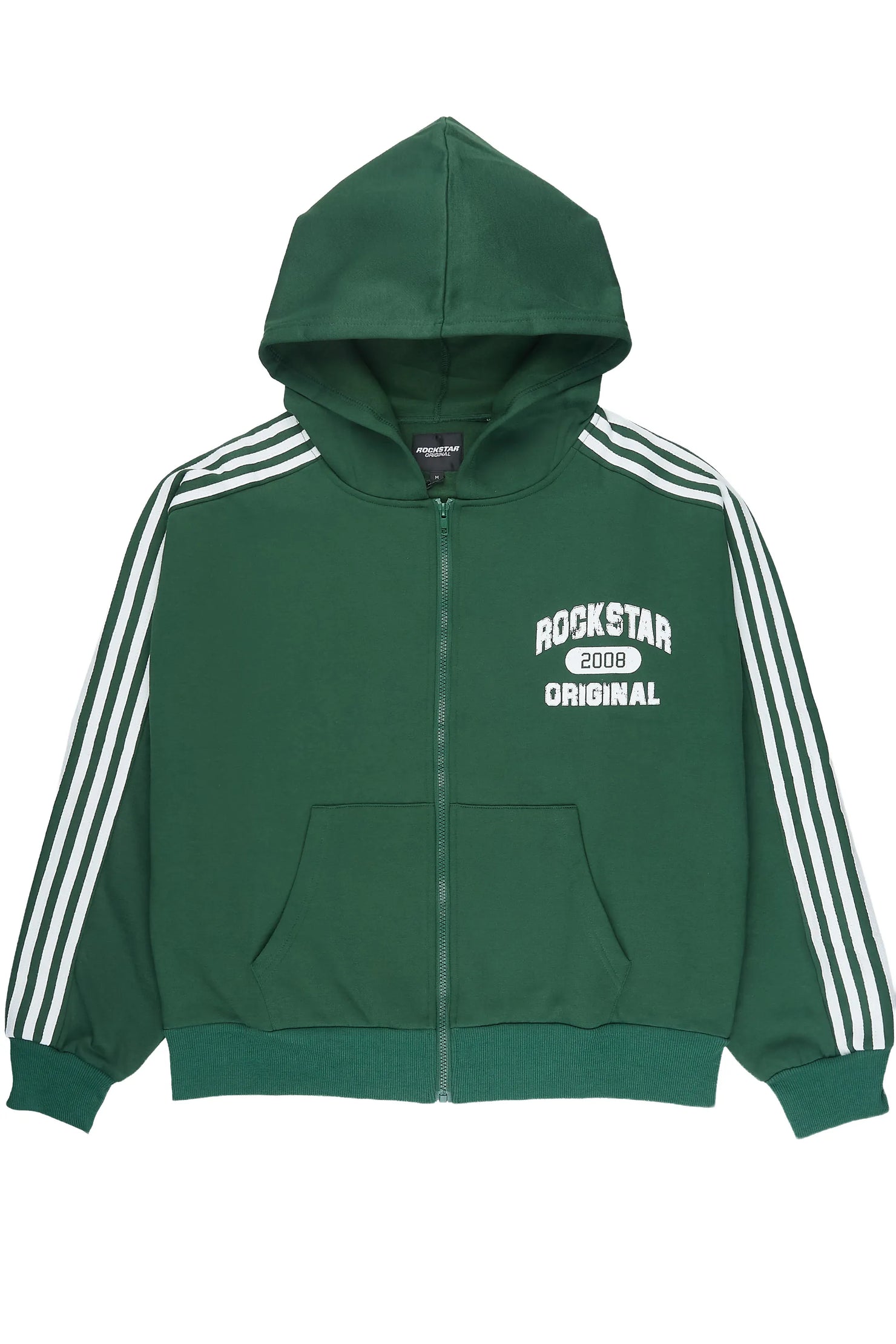 Tylla Green Zip Up Hoodie
