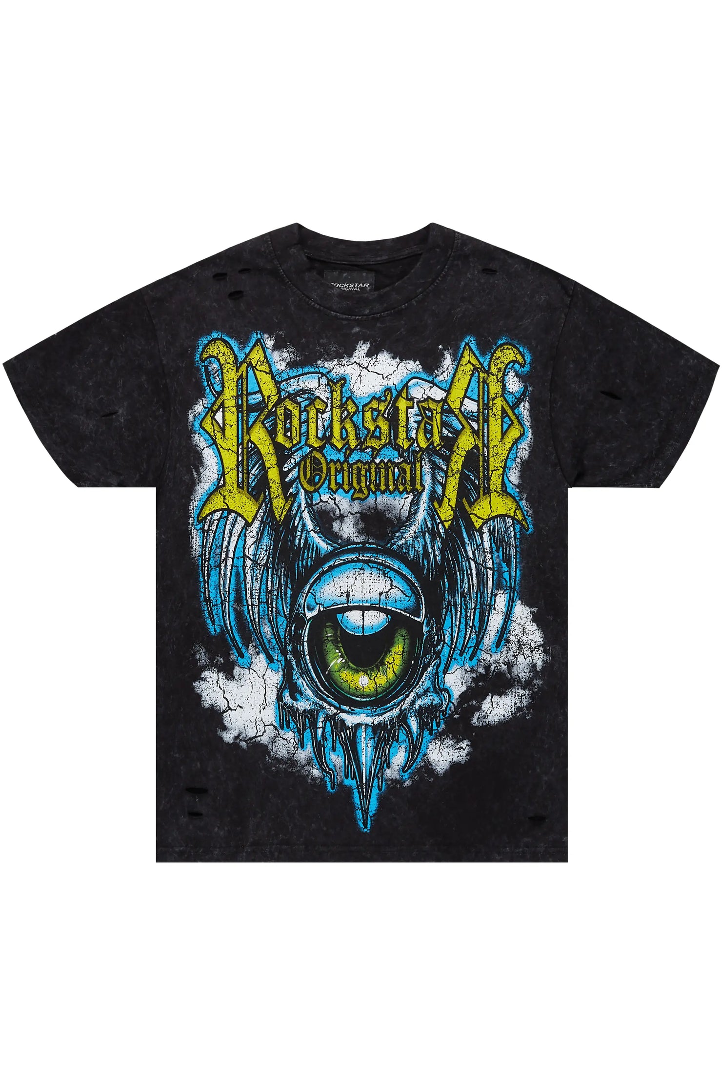 Fenton Vintage Black Oversized Graphic T-Shirt