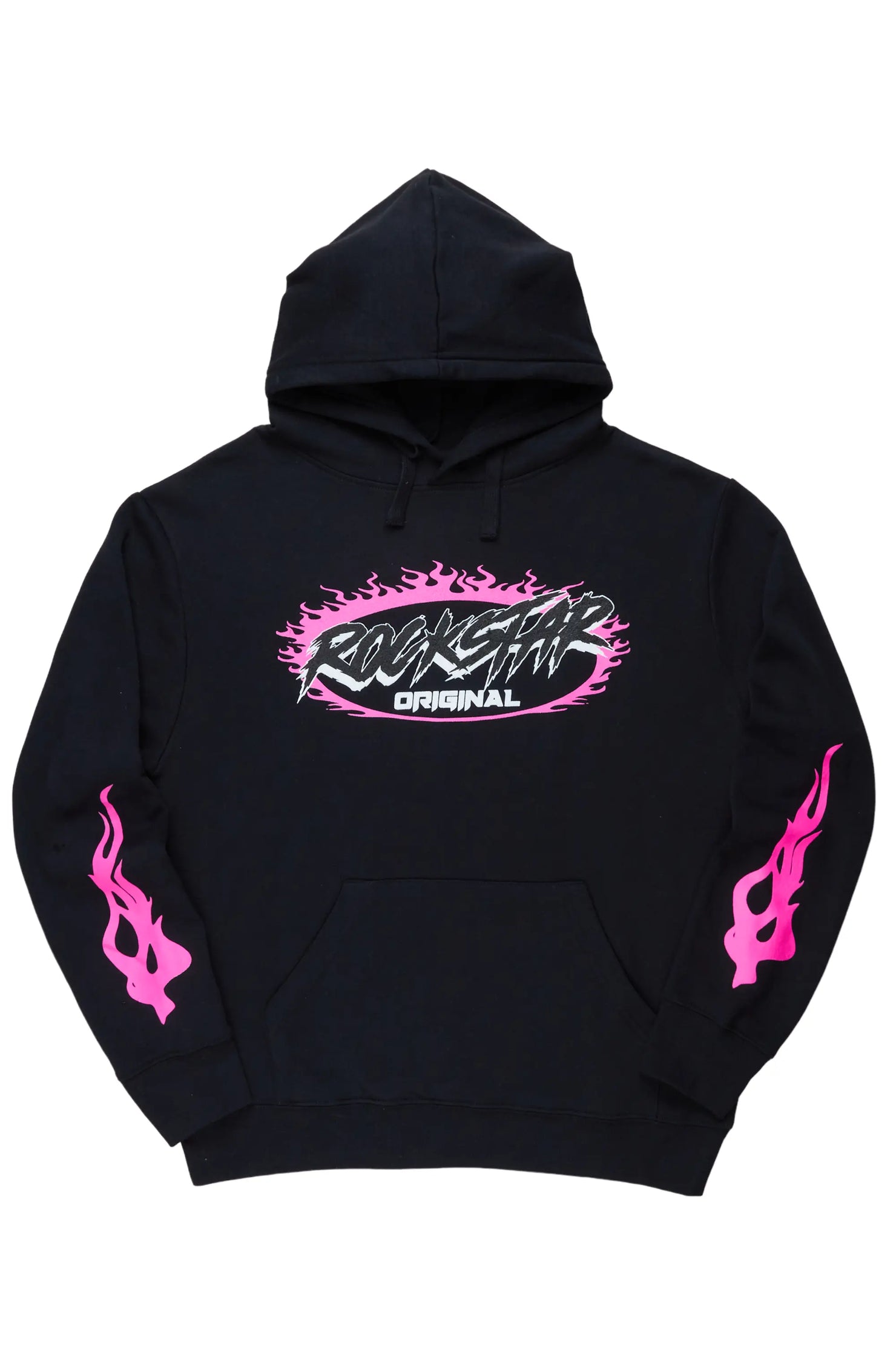 Draven Black/Pink Graphic Hoodie