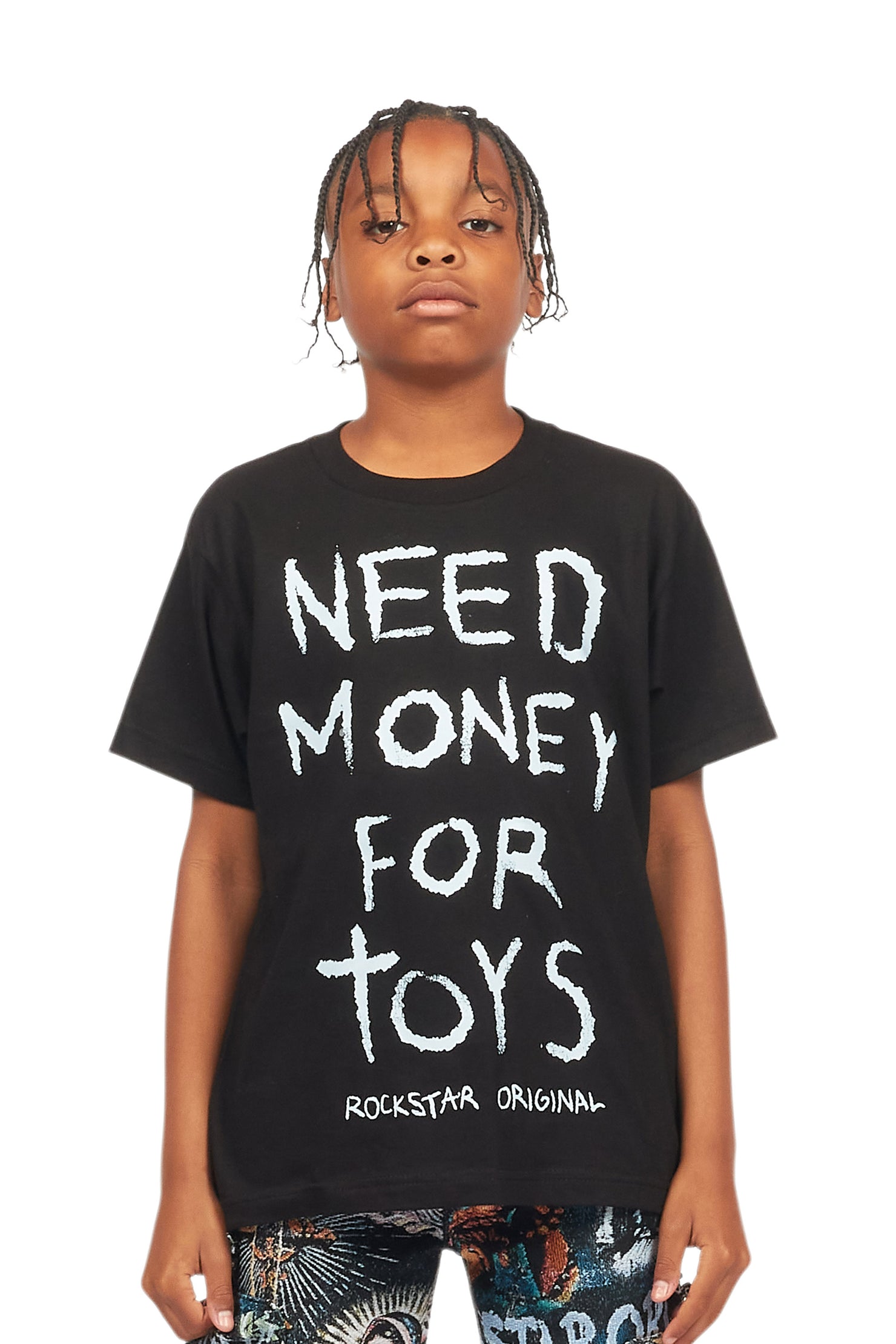 Boys M4Toys Black Graphic T-Shirt