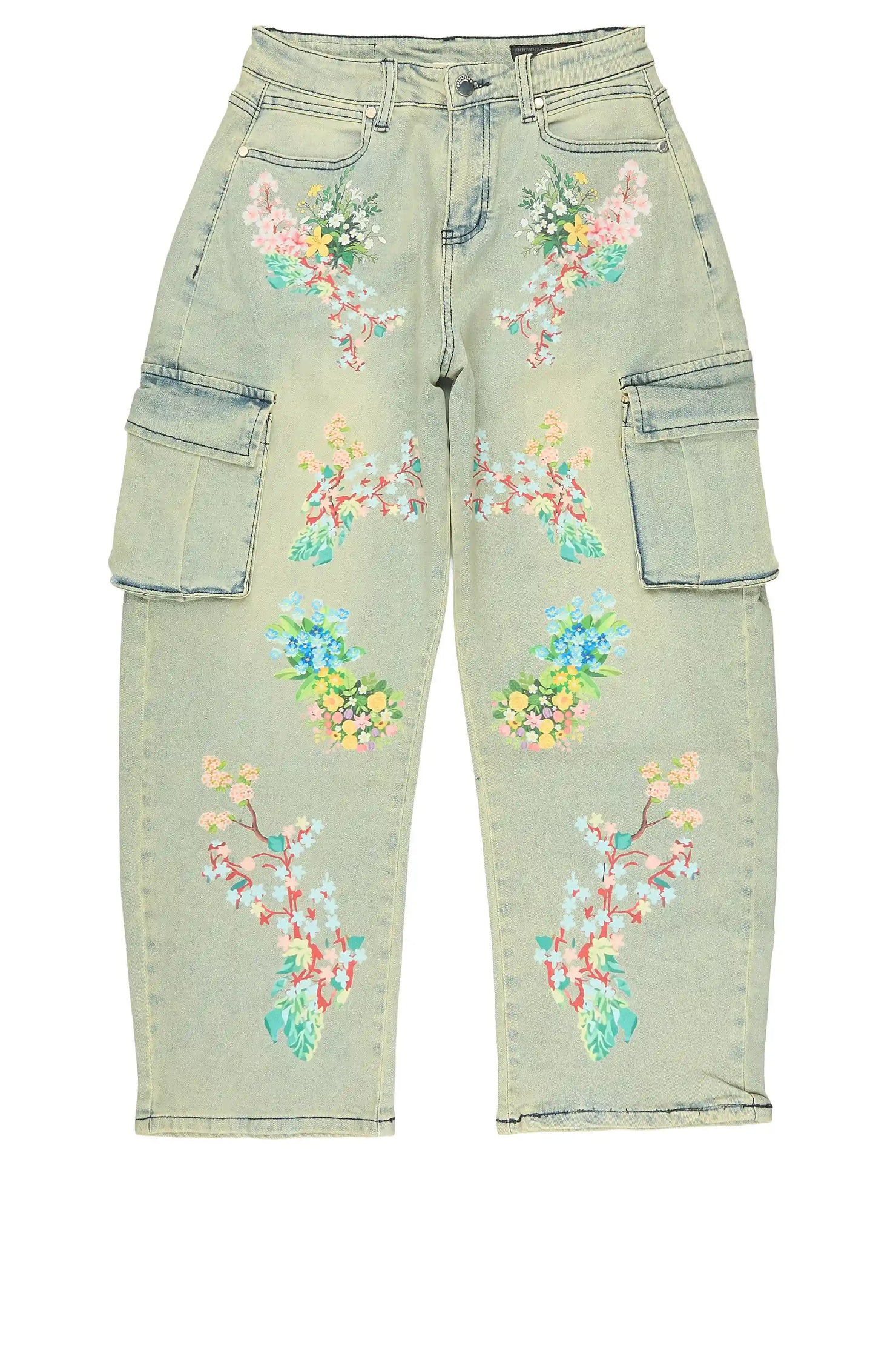 Girls Zionta Light Blue Barrel Fit Jean