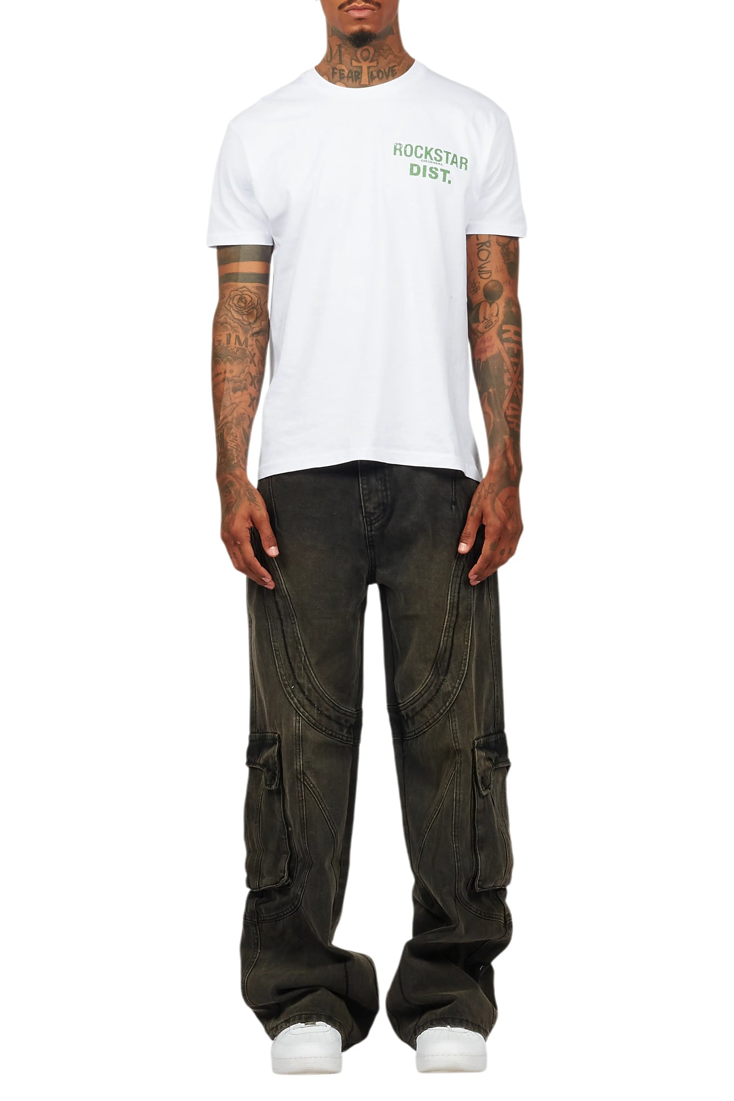 Denmot Dark Grey Baggy Fit Jean