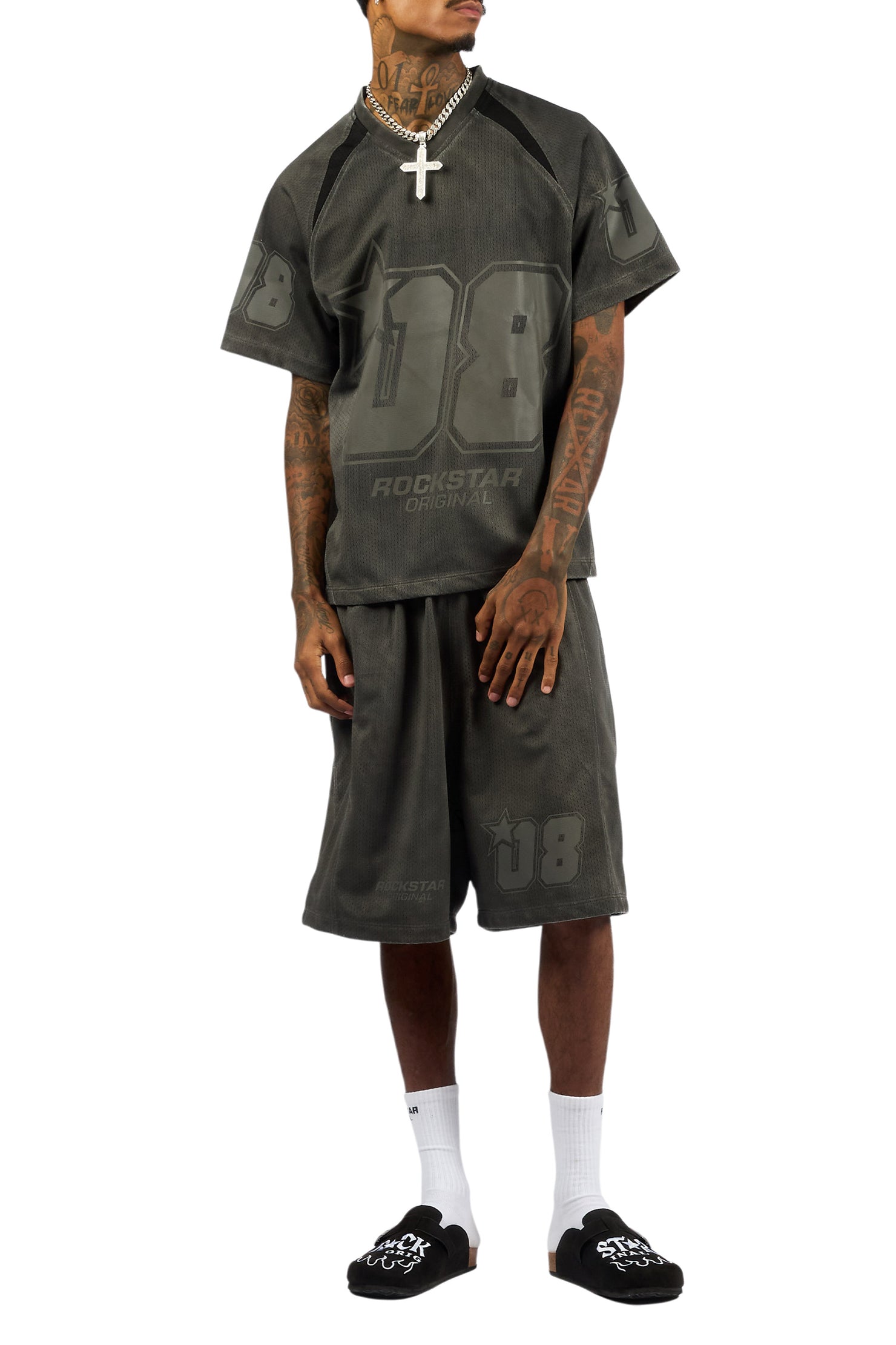 Mens Firewalk Black Suede Mule