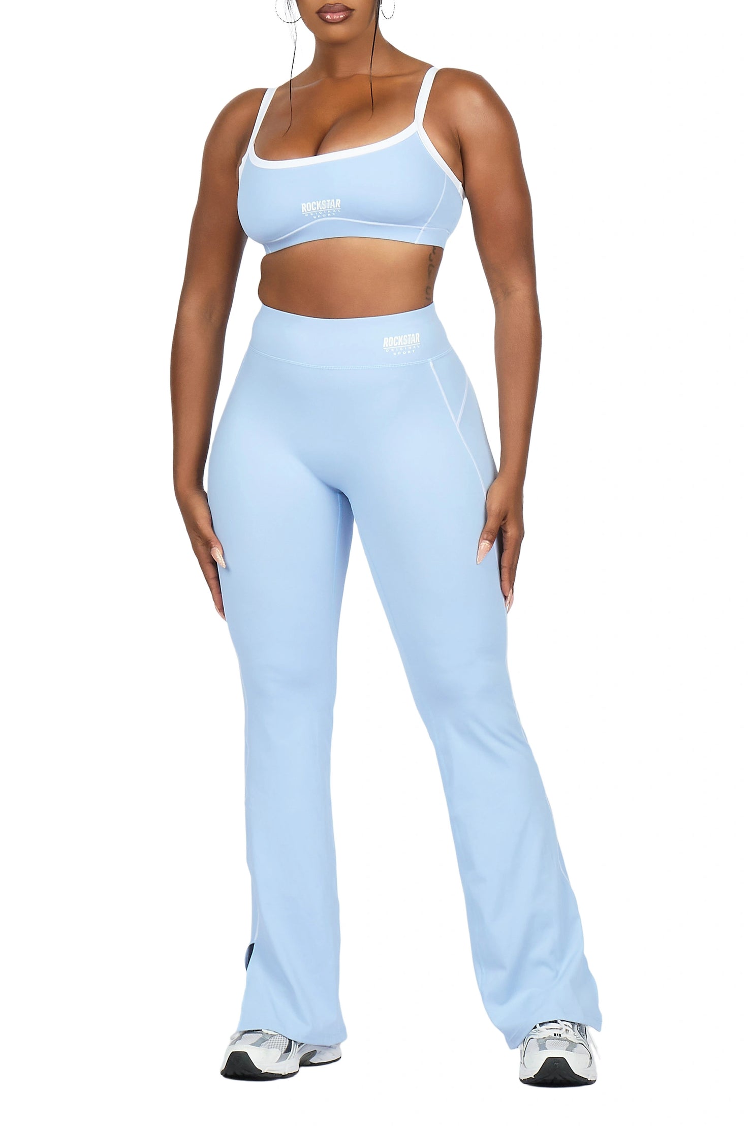 Keilana Blue Active Flare Pant Set