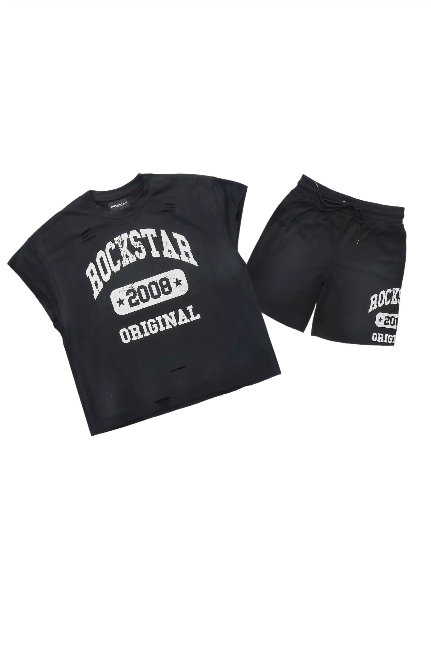 Uppercut Black T-Shirt/Short Set