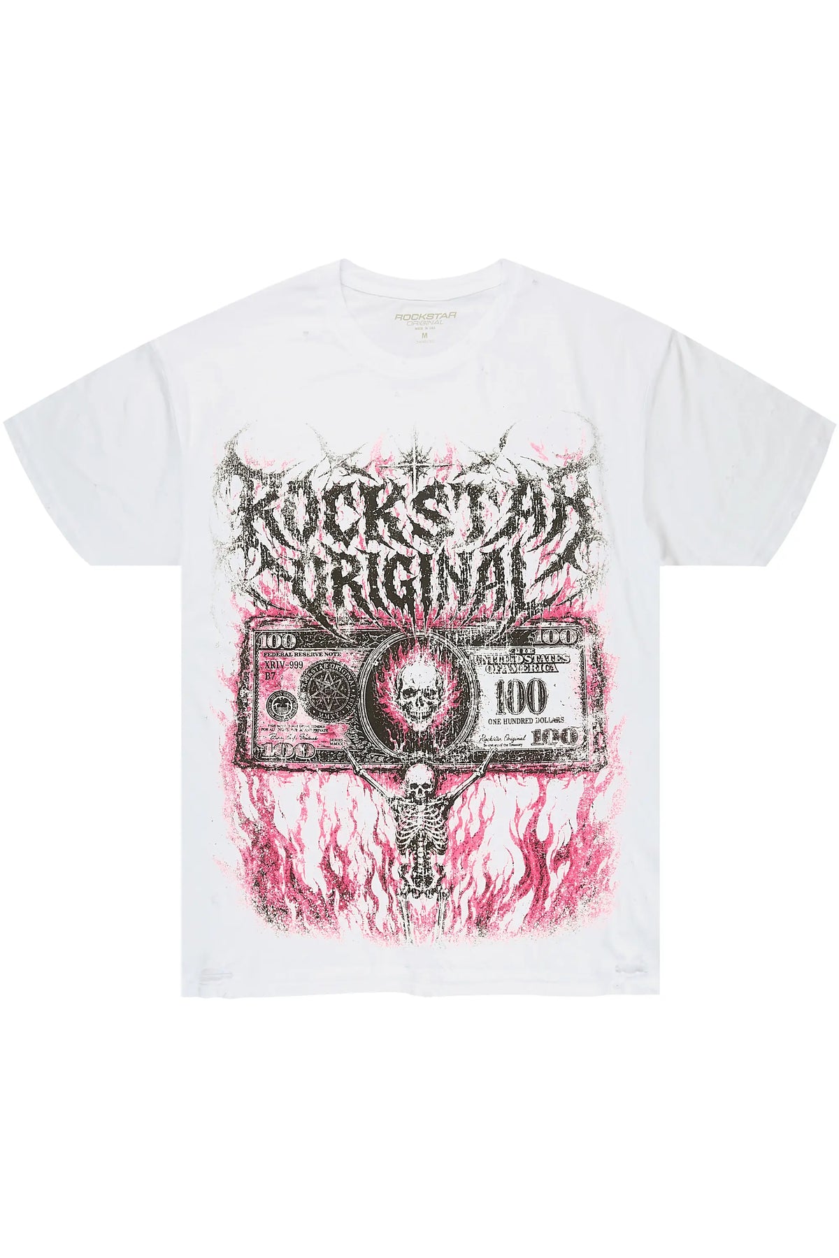 Jareek White Oversized Graphic T-Shirt