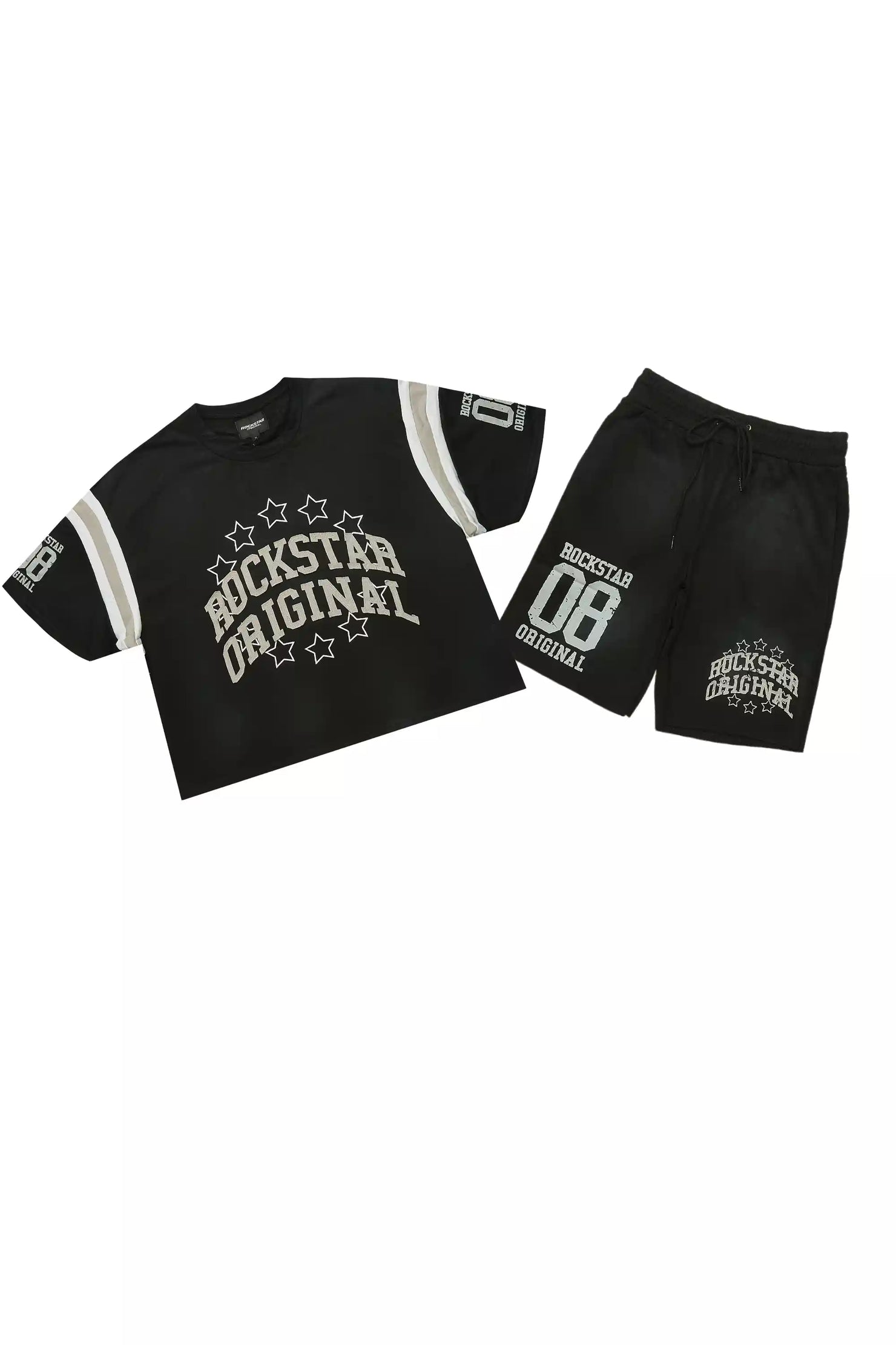 Boe Black T-Shirt/Short Set
