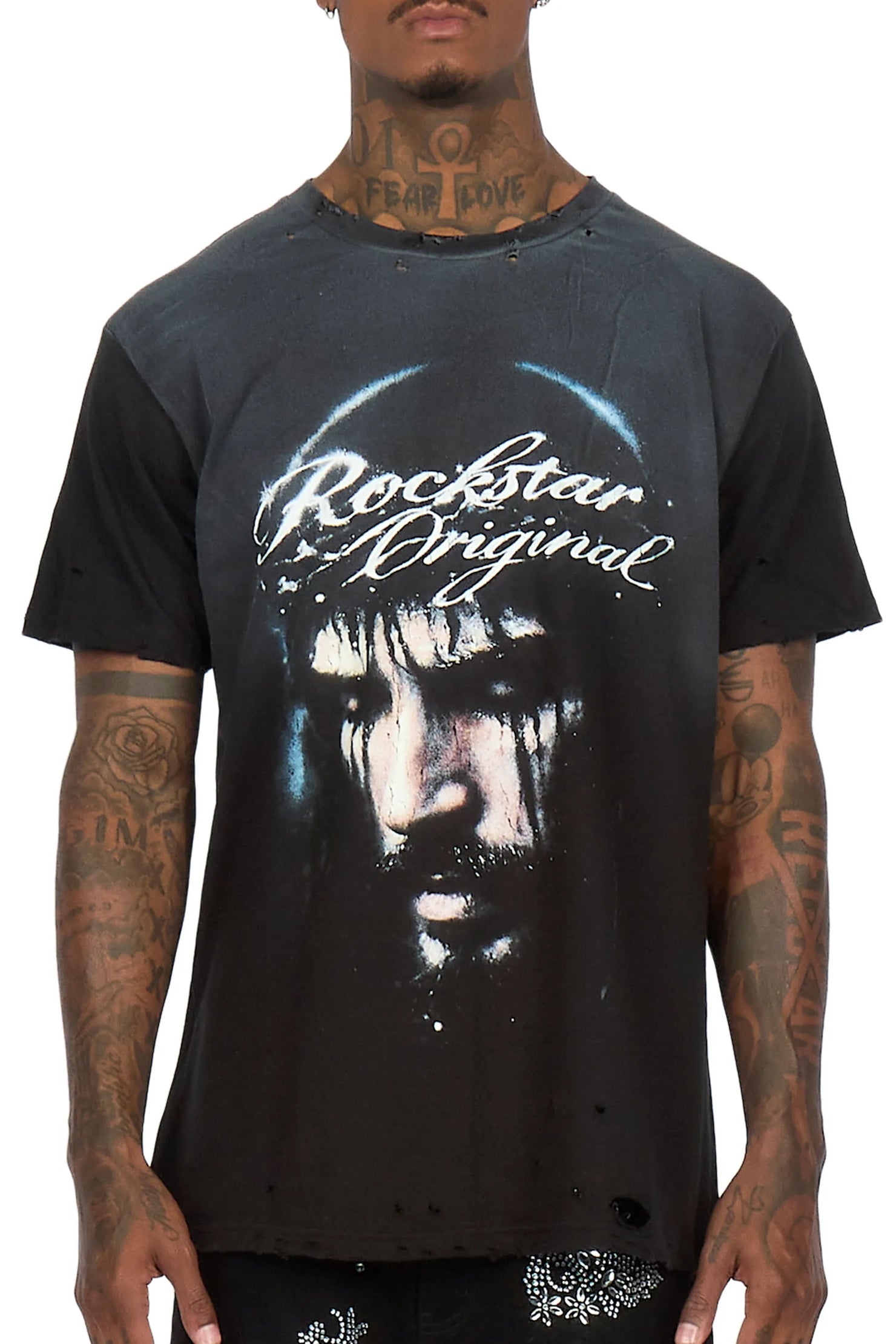 Graves Black Oversized Graphic T-Shirt