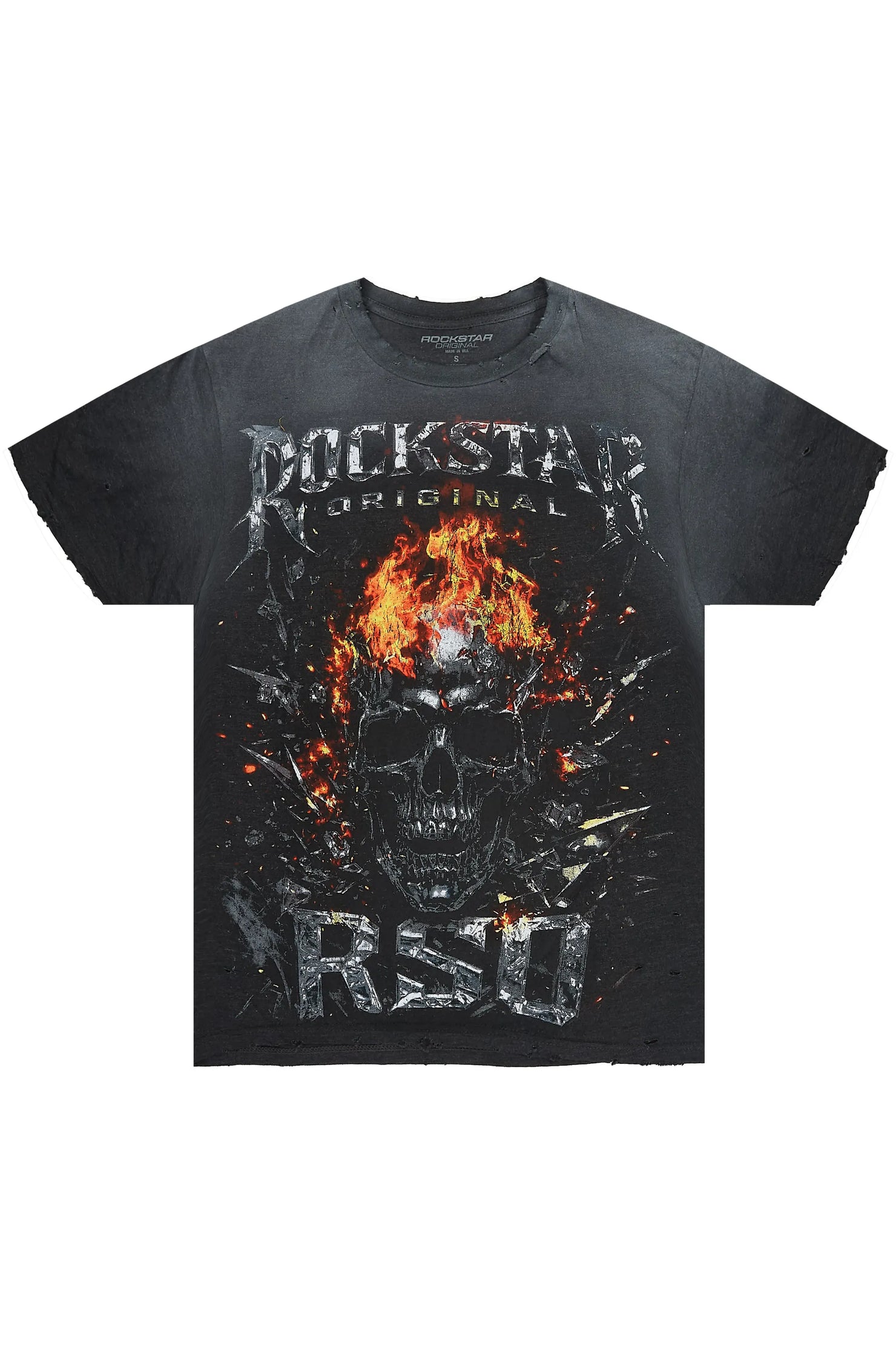 Spivey Black Oversized Graphic T-Shirt