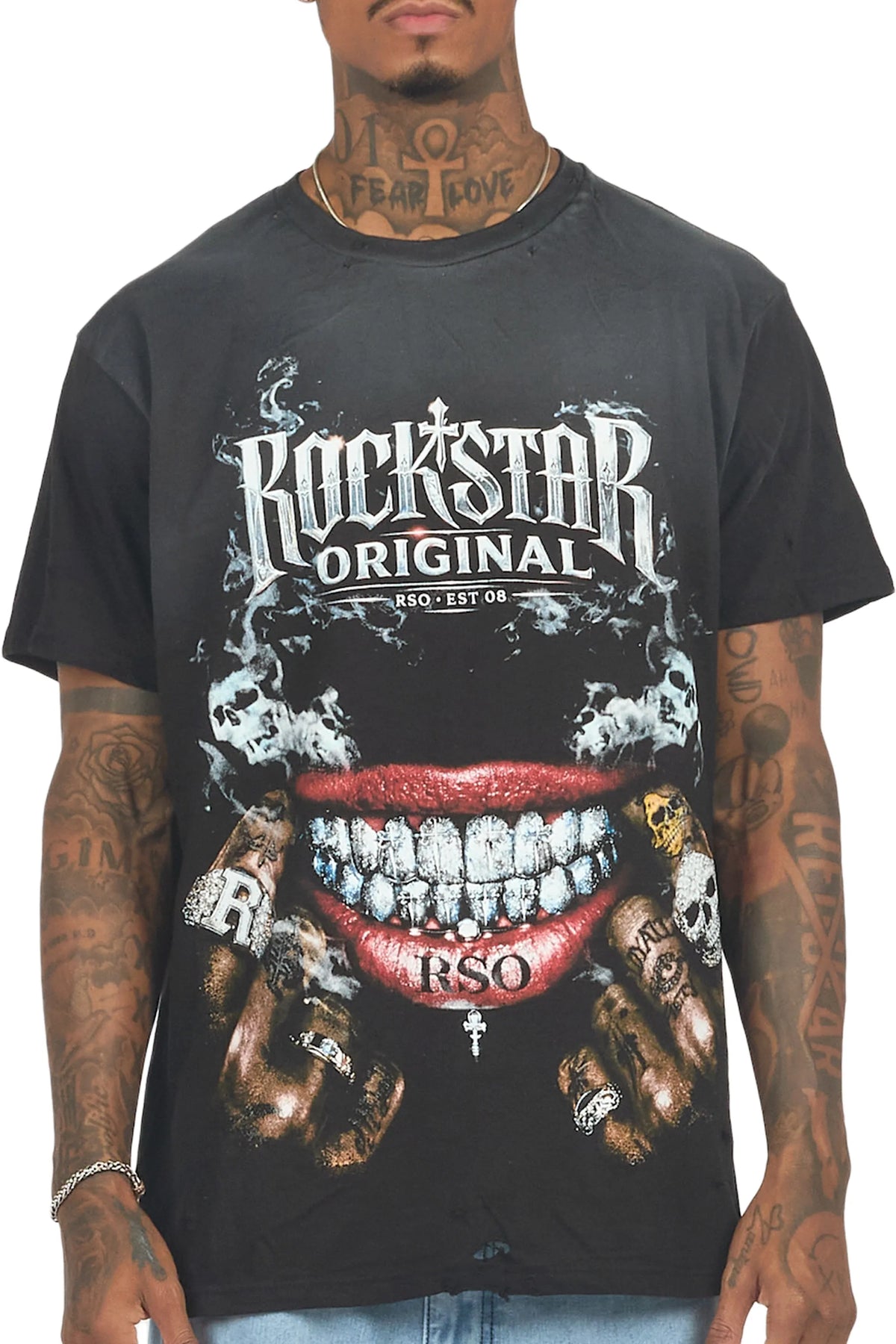 Foster Black Oversized Graphic T-Shirt