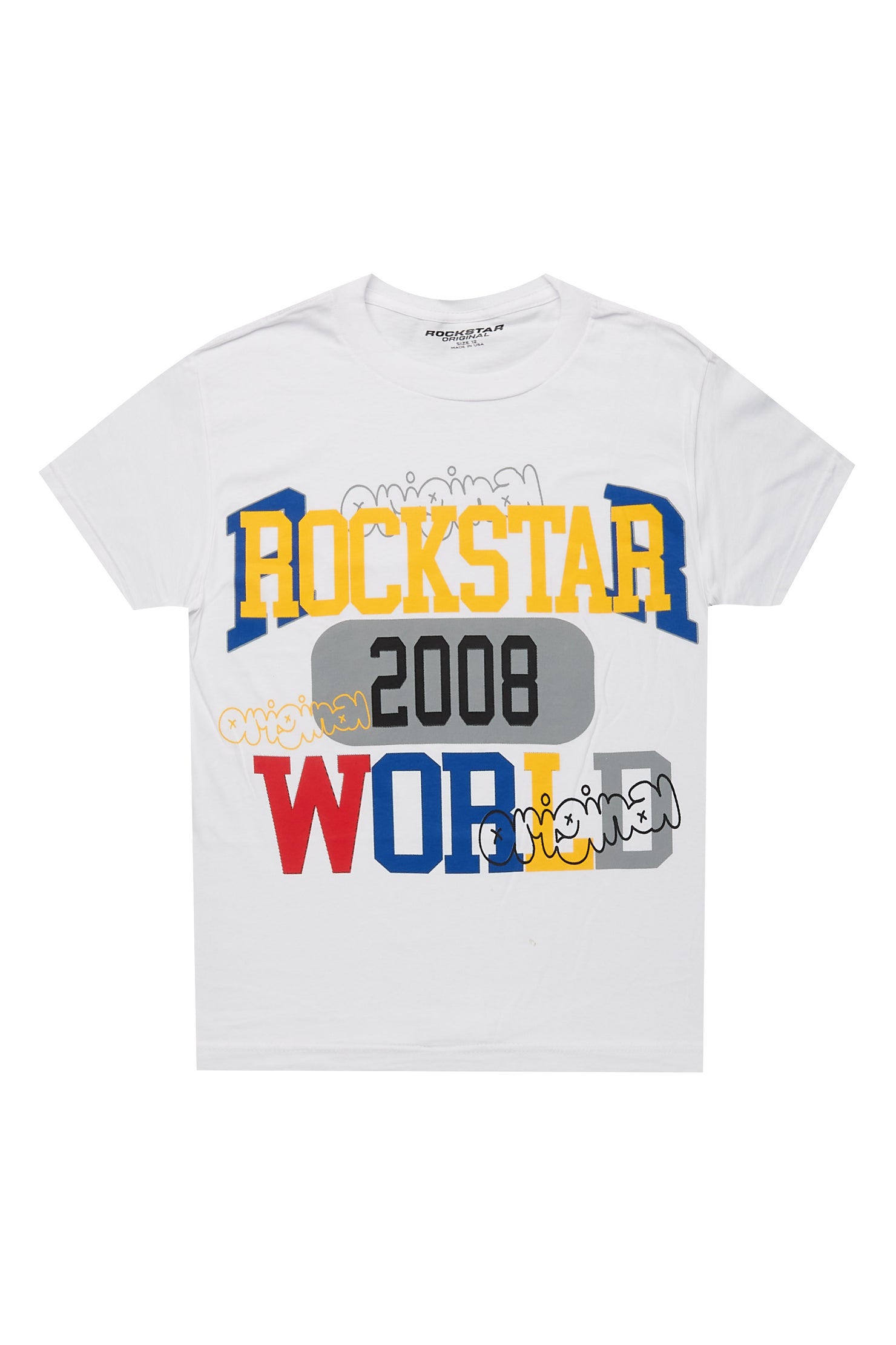 Girls Talie White/Multi Graphic T-Shirt