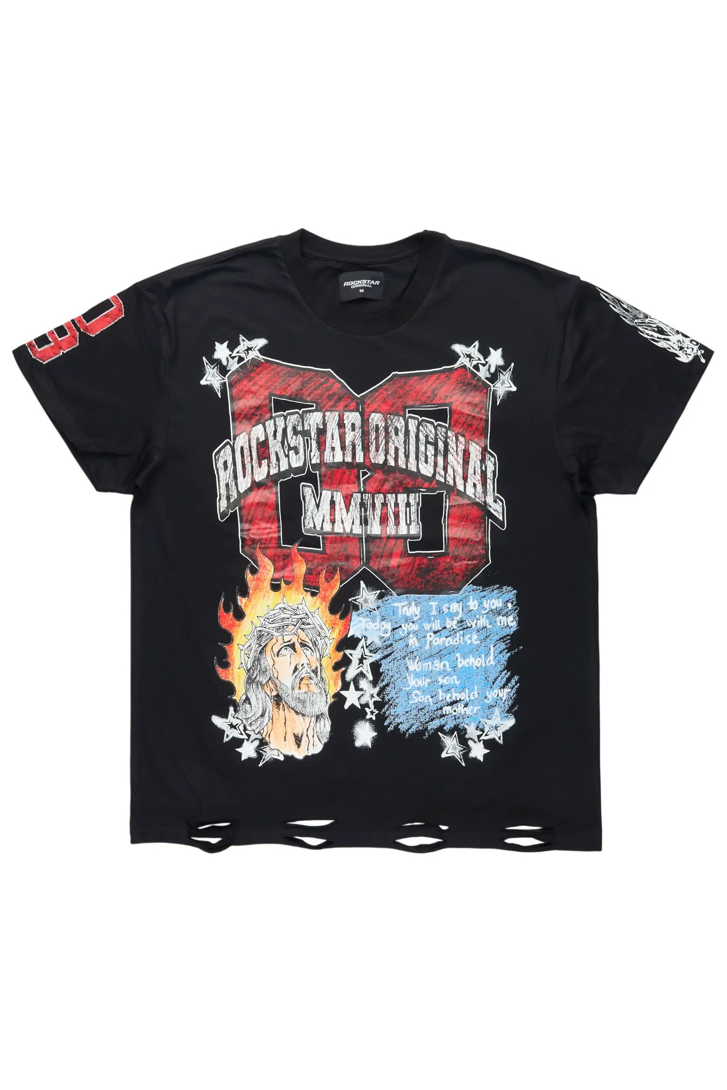 Jesus Black/Red Oversized Graphic T-Shirt