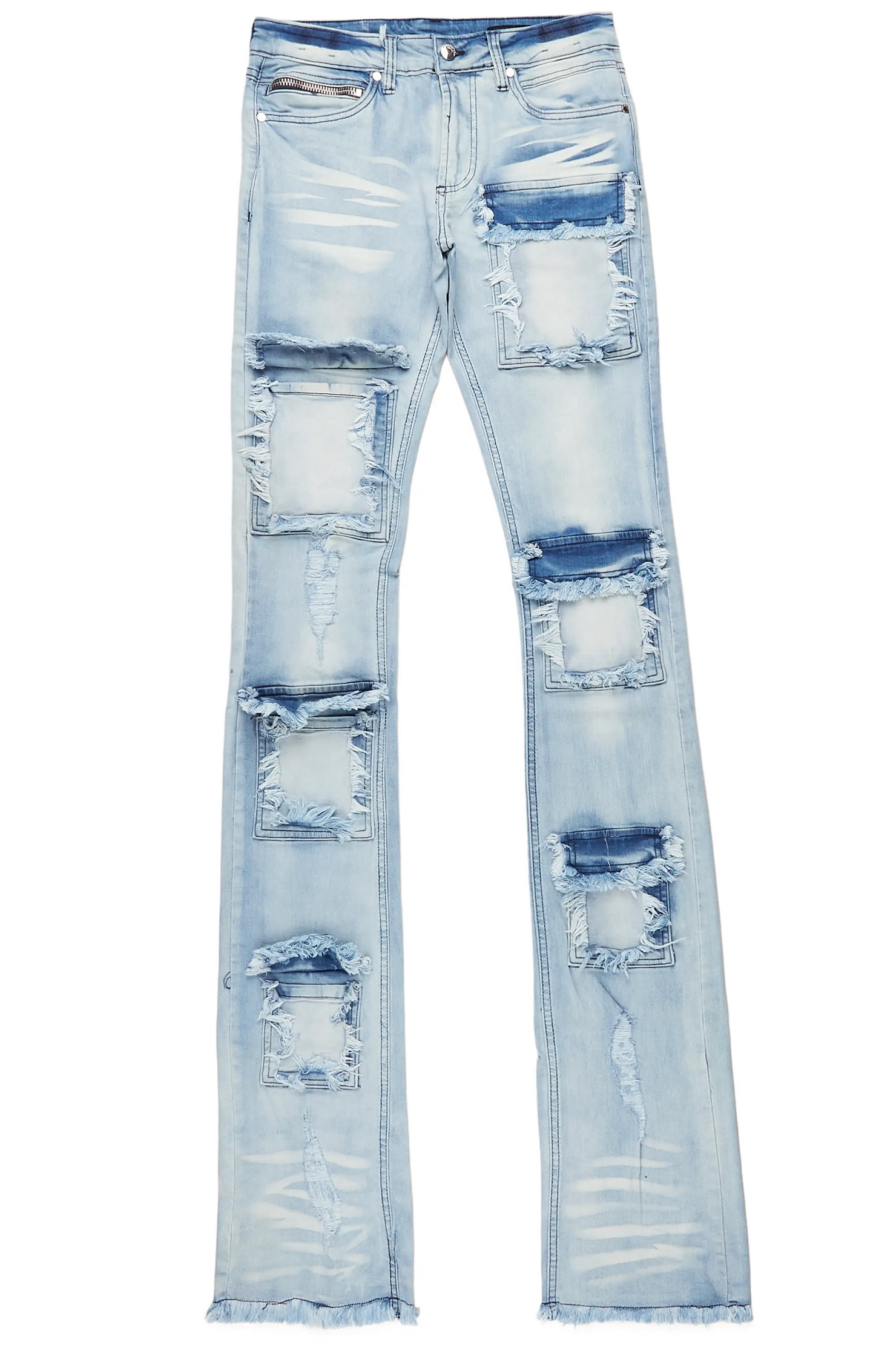 Asle Blue Super Stacked Flare Jean