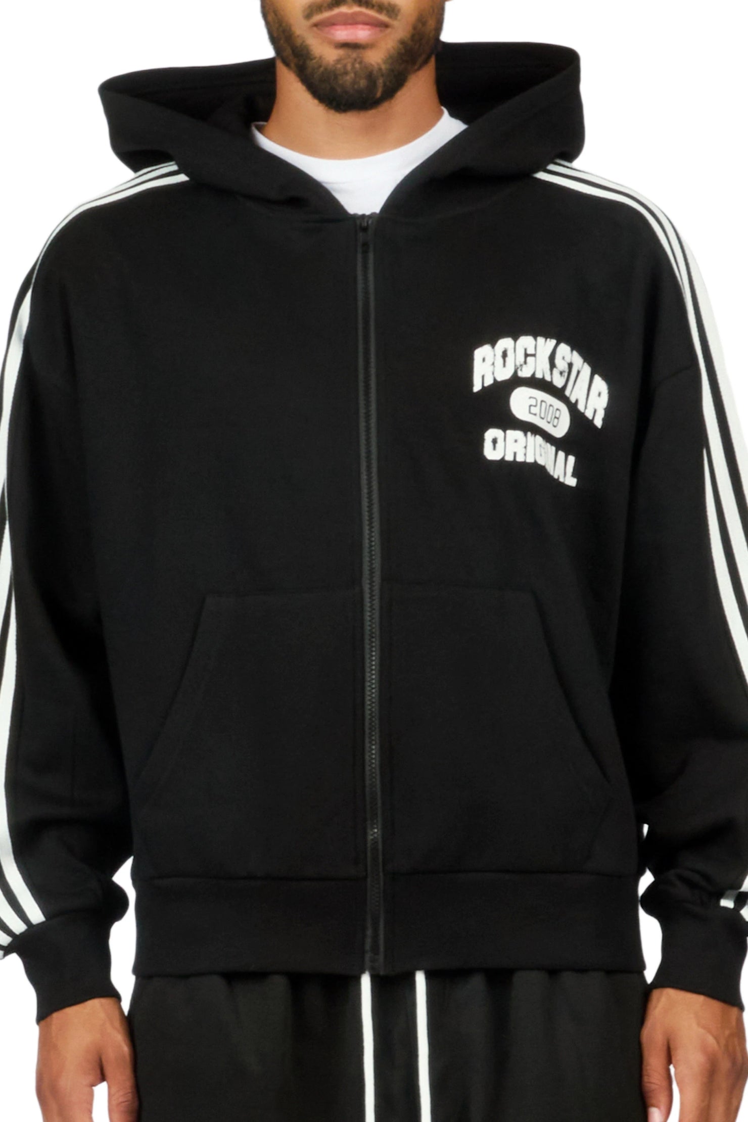 Tylla Black Zip Up Hoodie