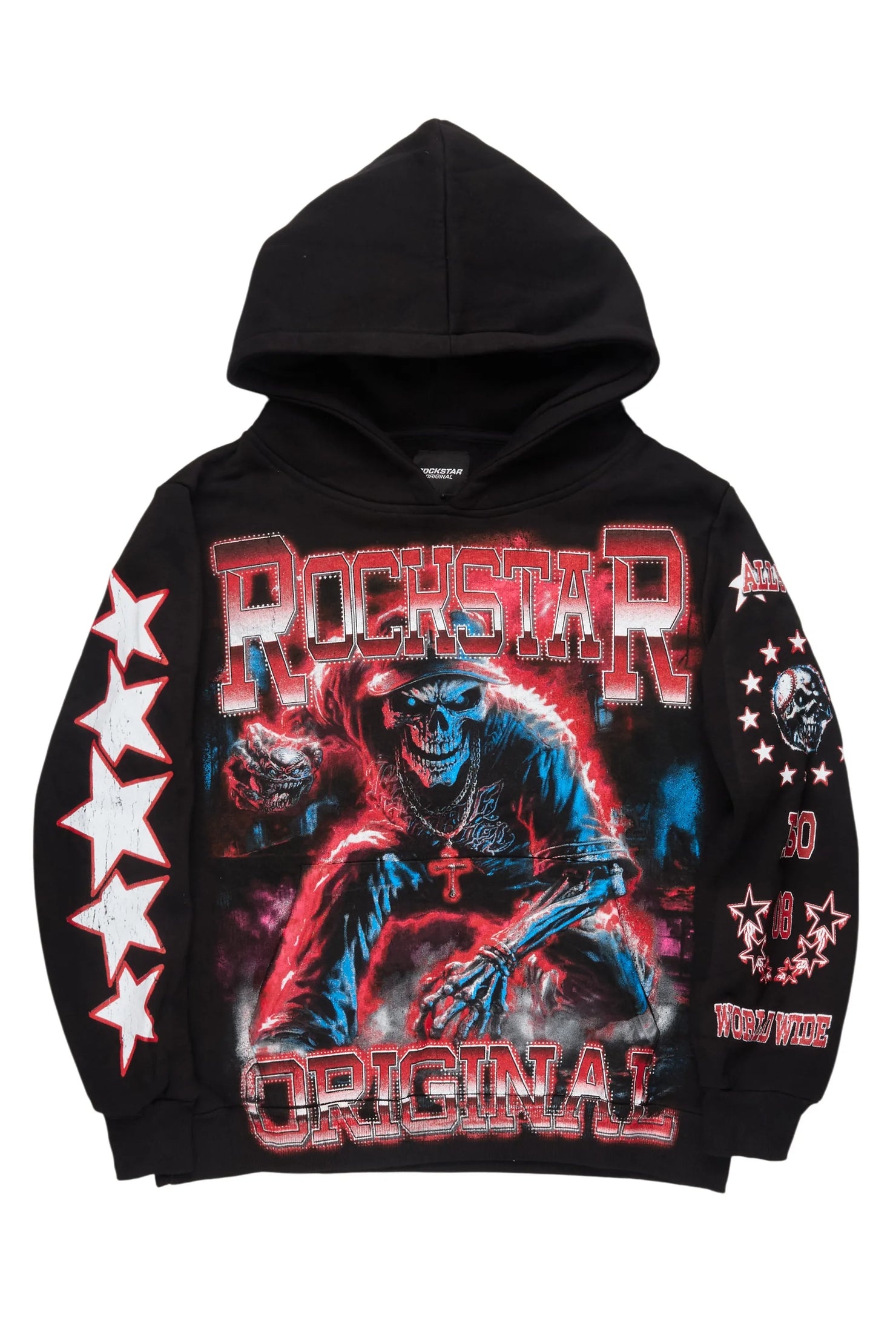Marxe Black/Red Graphic Hoodie