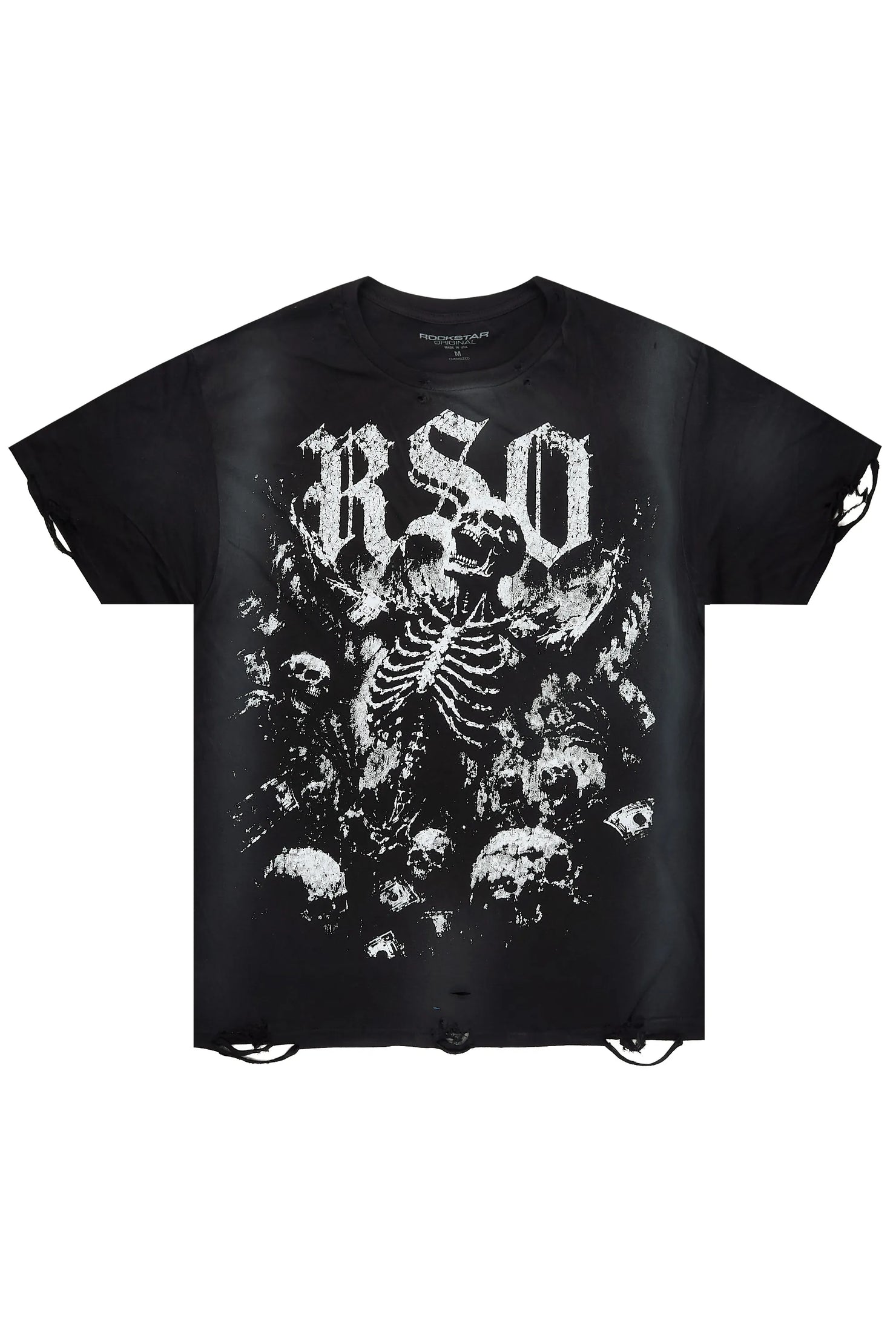 Mammonyx Black Oversized Graphic T-Shirt