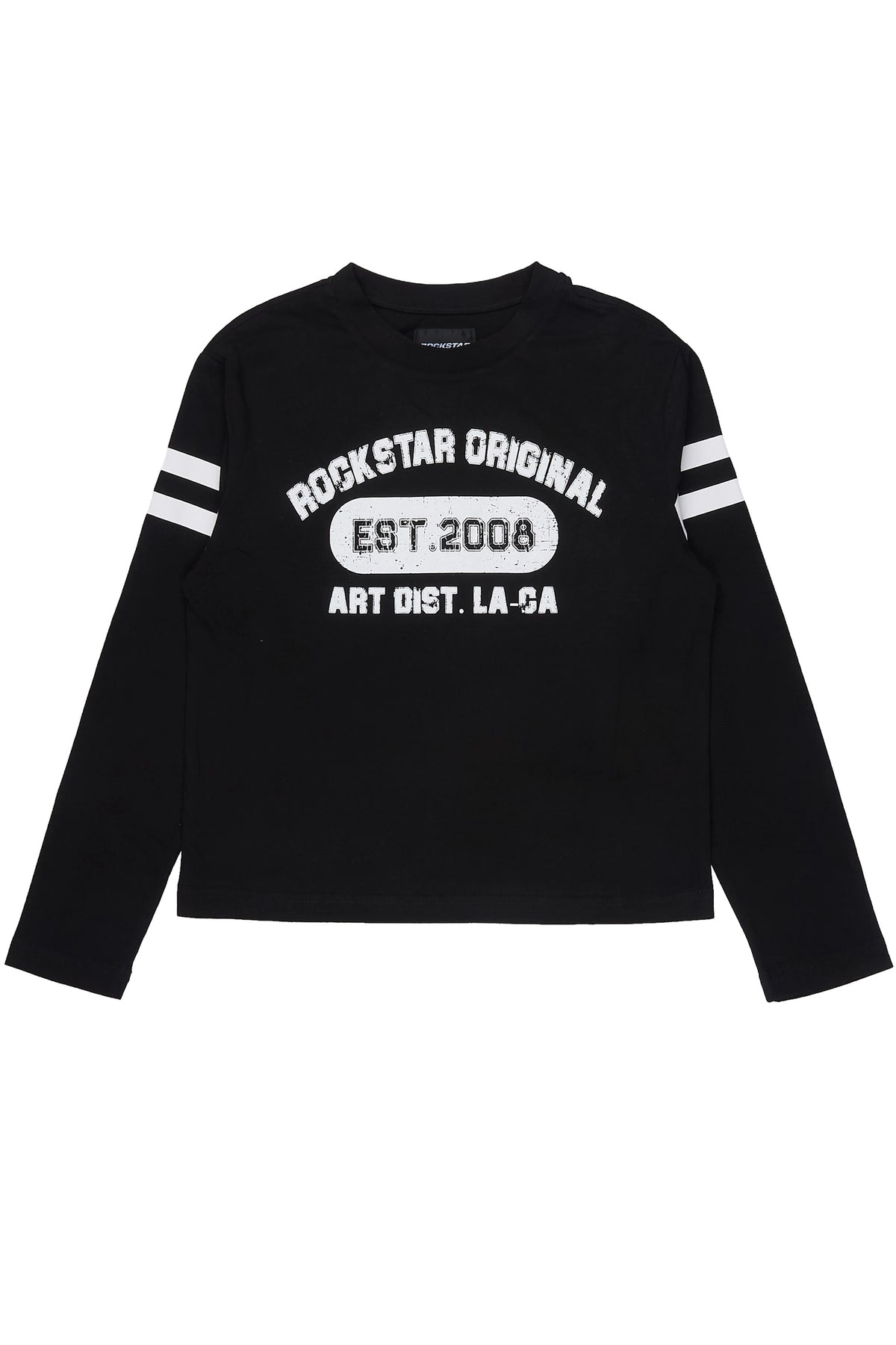 Girls Alexa Black Long Sleeve T-Shirt