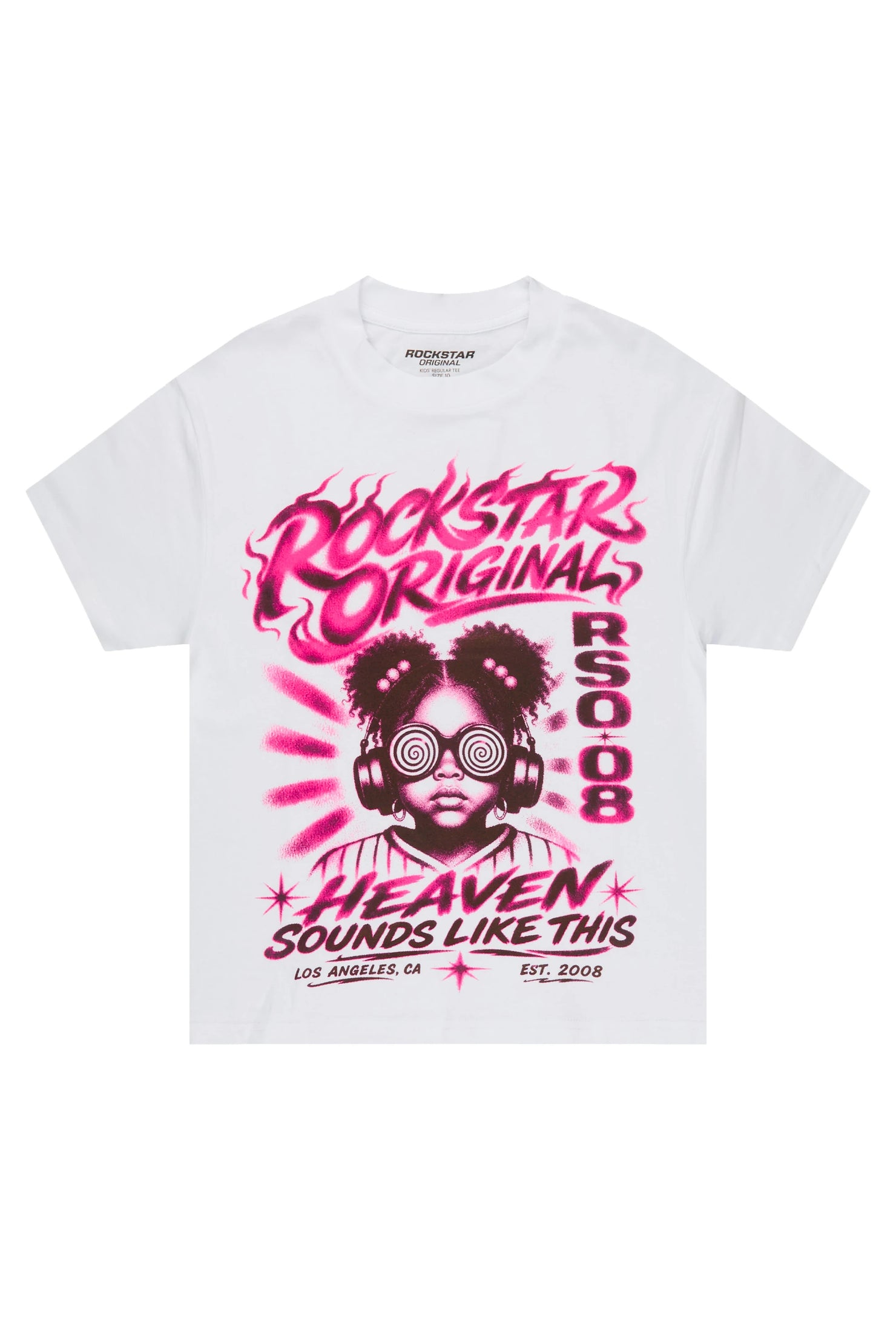 Girls Loomy White Graphic T-Shirt