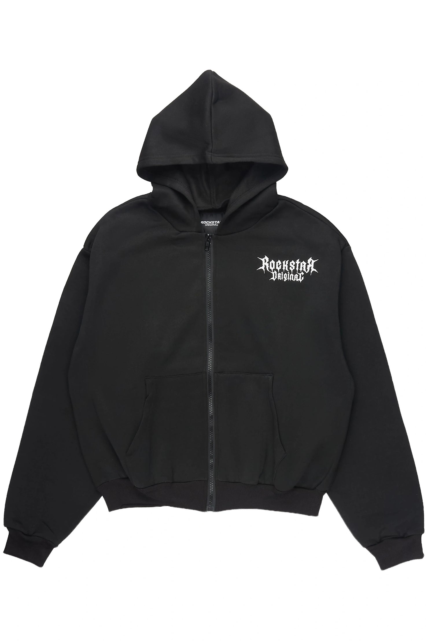 Boys Twinkle 2.0 Black/White Zip Up Hoodie