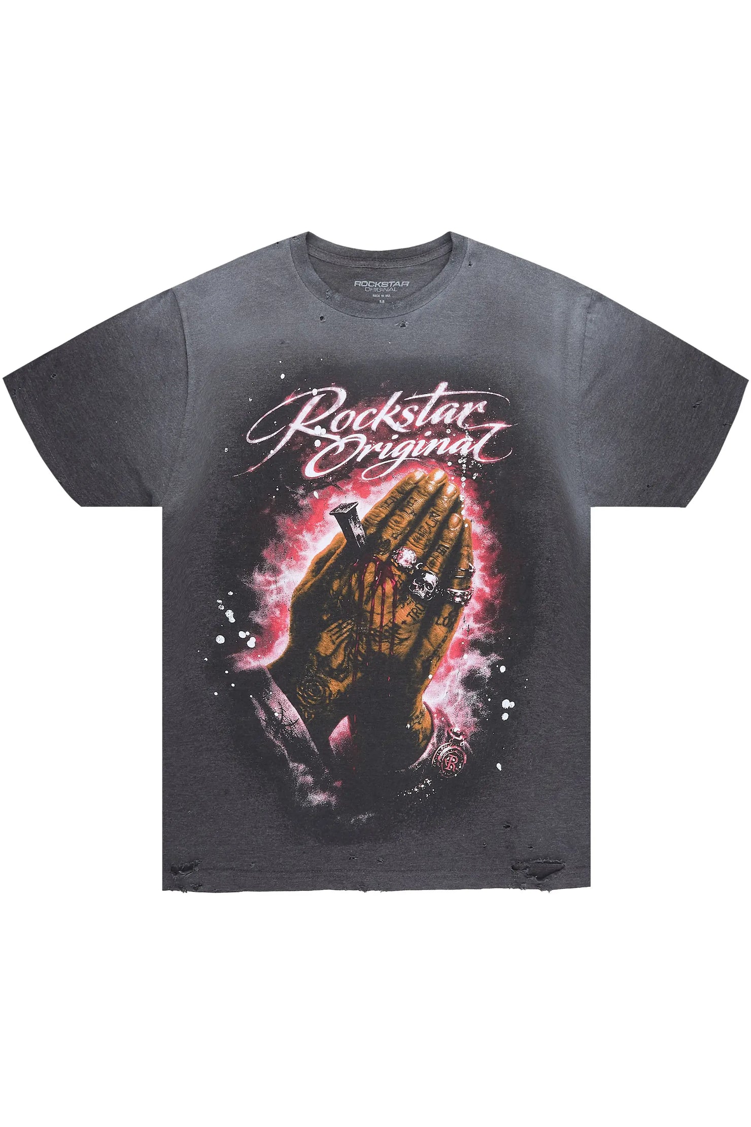 Jayzon Charcoal Oversized Graphic T-Shirt