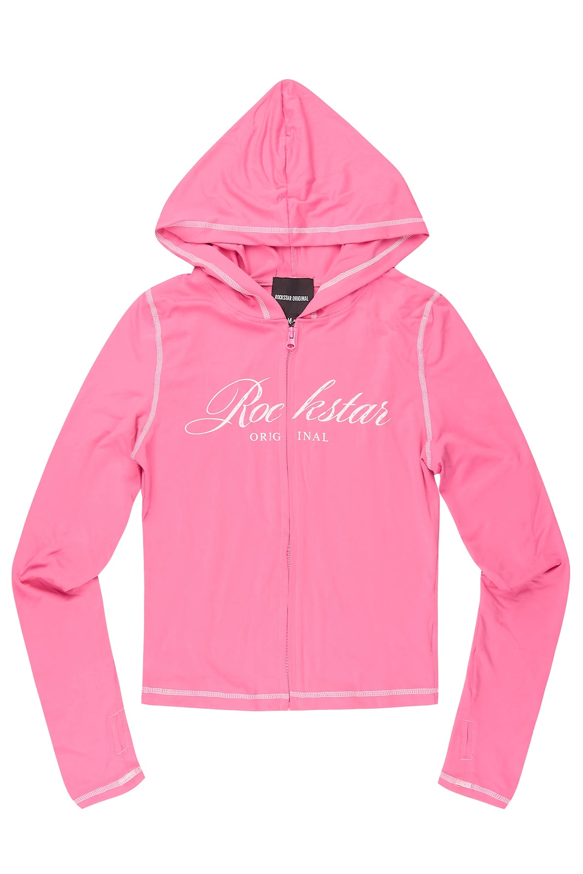 Arzena Pink Zip Up Hoodie