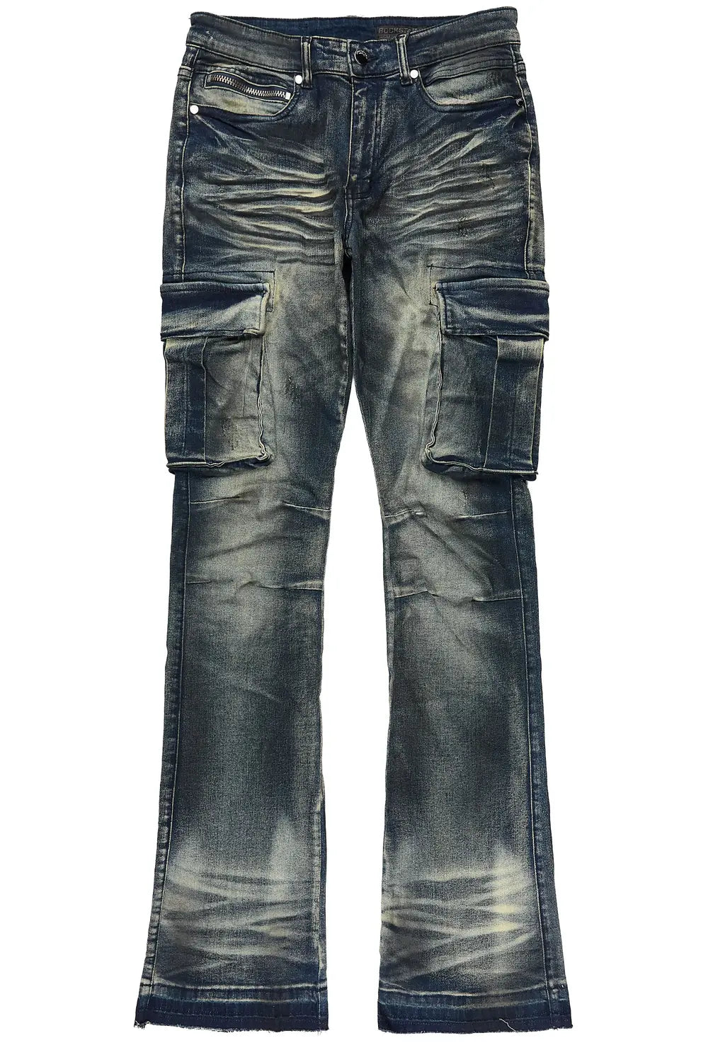 Cruz Dark Blue Stacked Fit Jean
