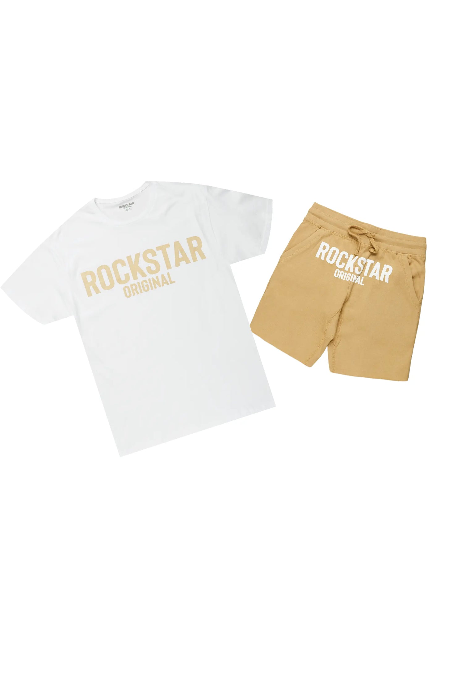 Sana White/Beige Short Set