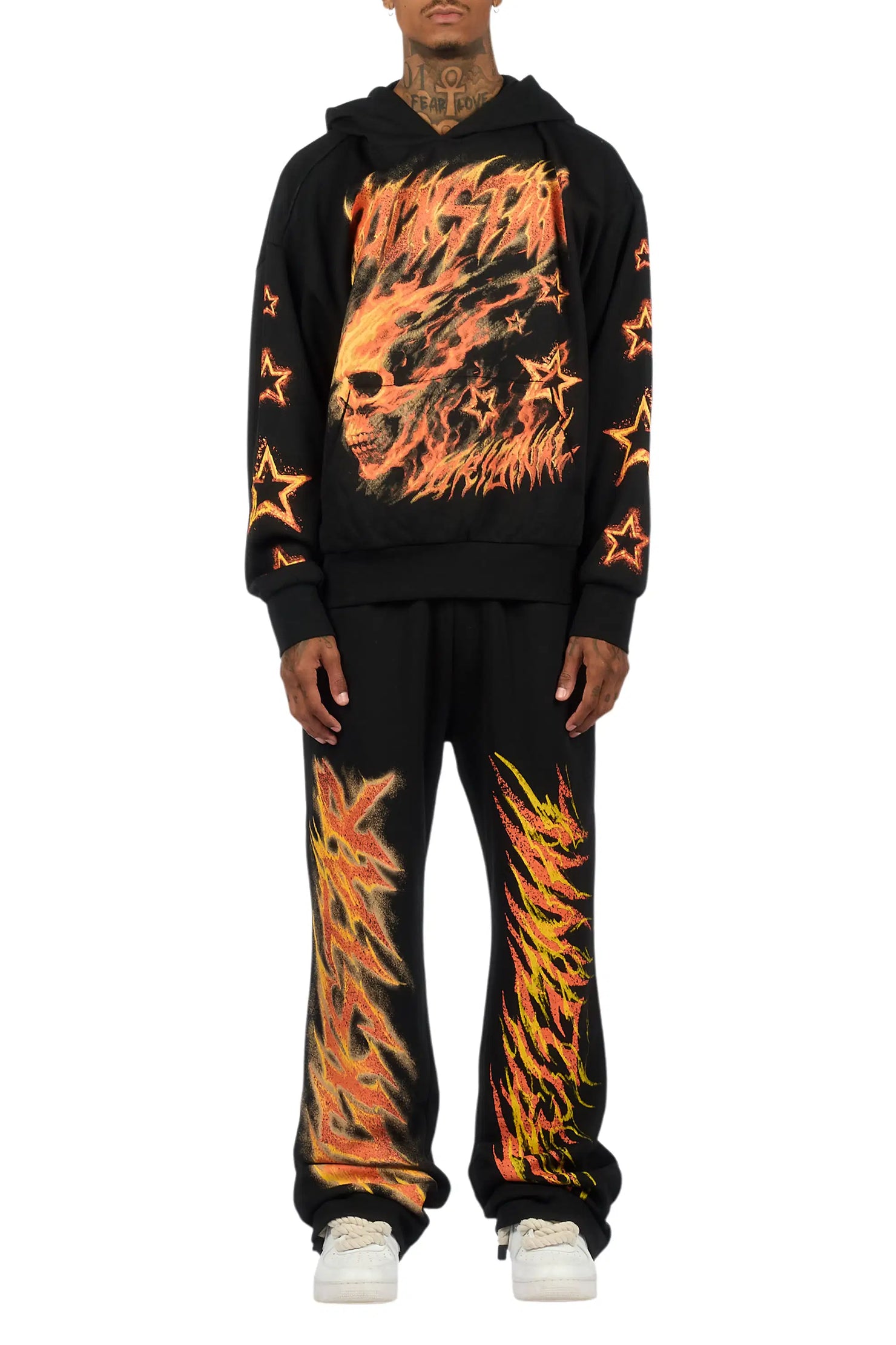 Jantra Black Hoodie/Baggy Pant Track Set