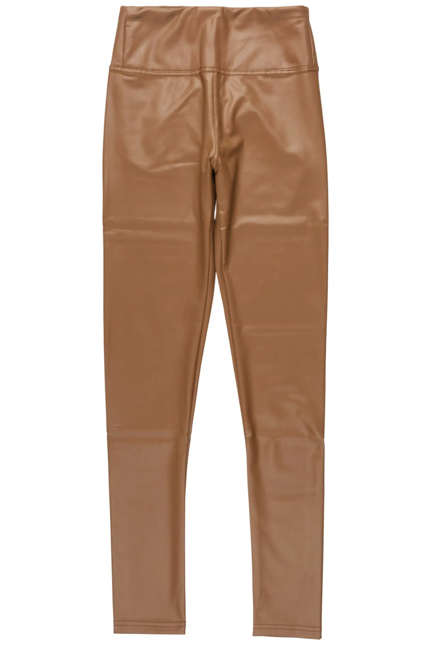 Milette Brown Faux Leather Legging