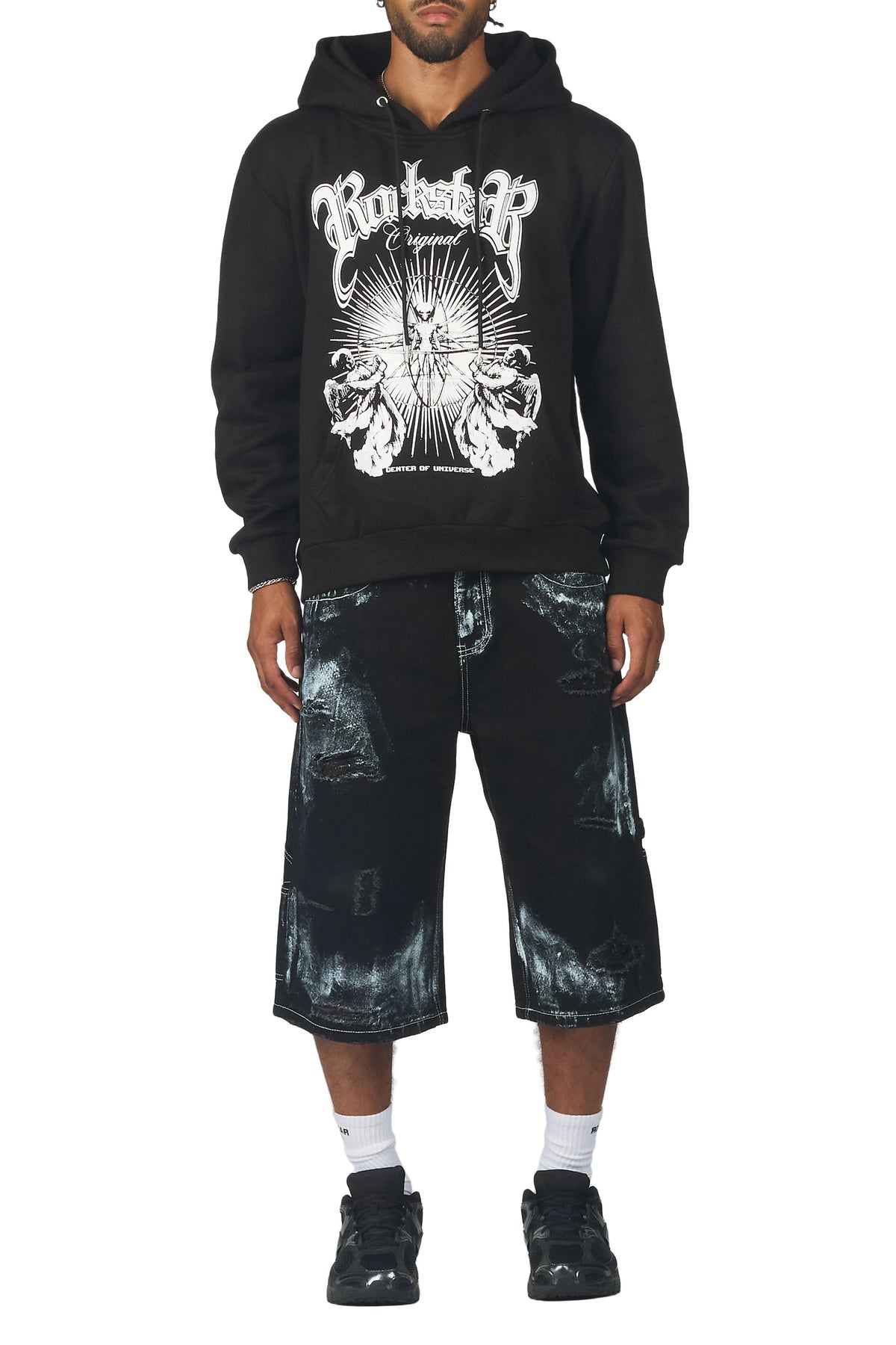 Nayse Black Denim Jort
