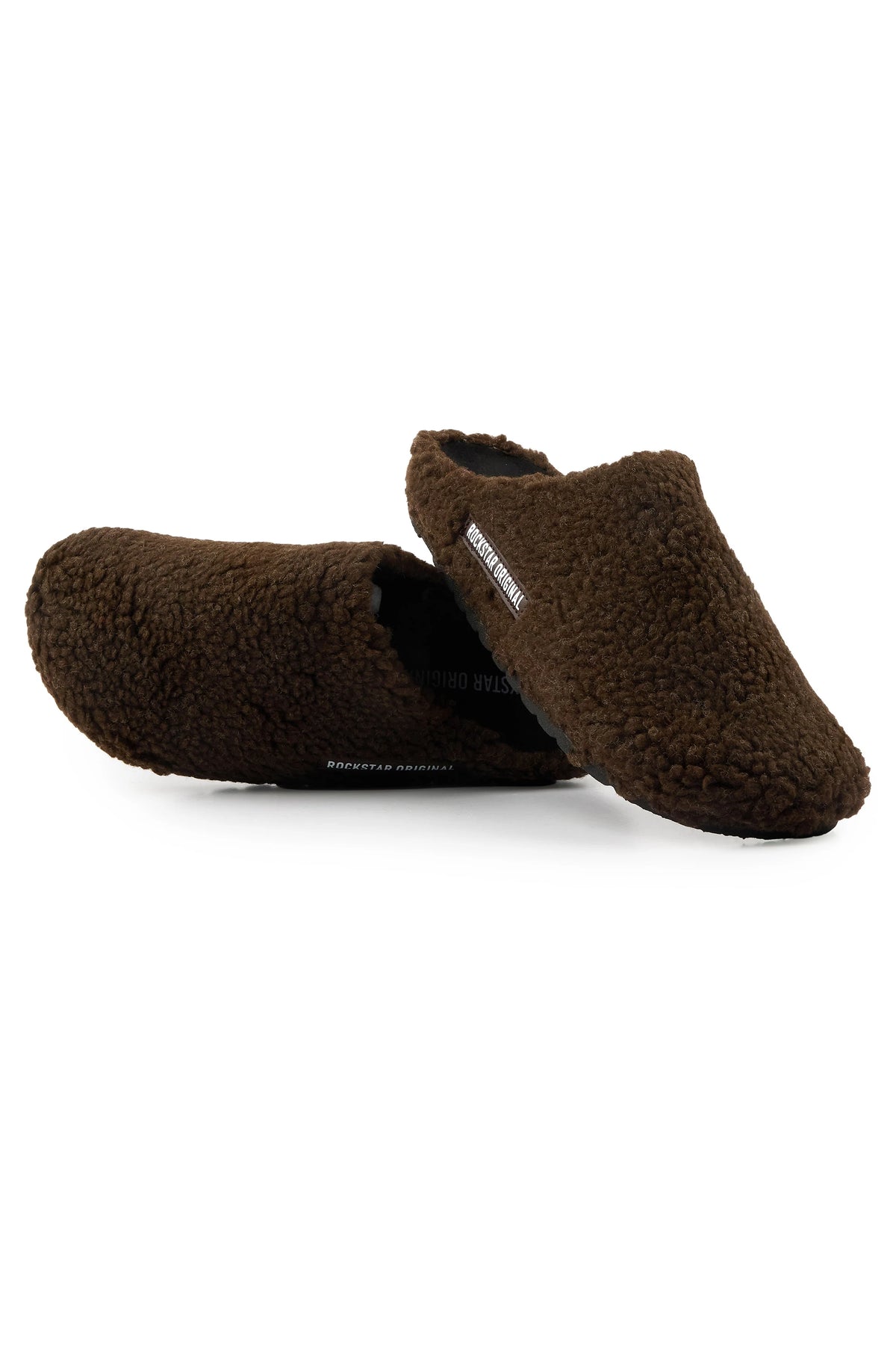 Mens Mekky Brown Sherpa Mule