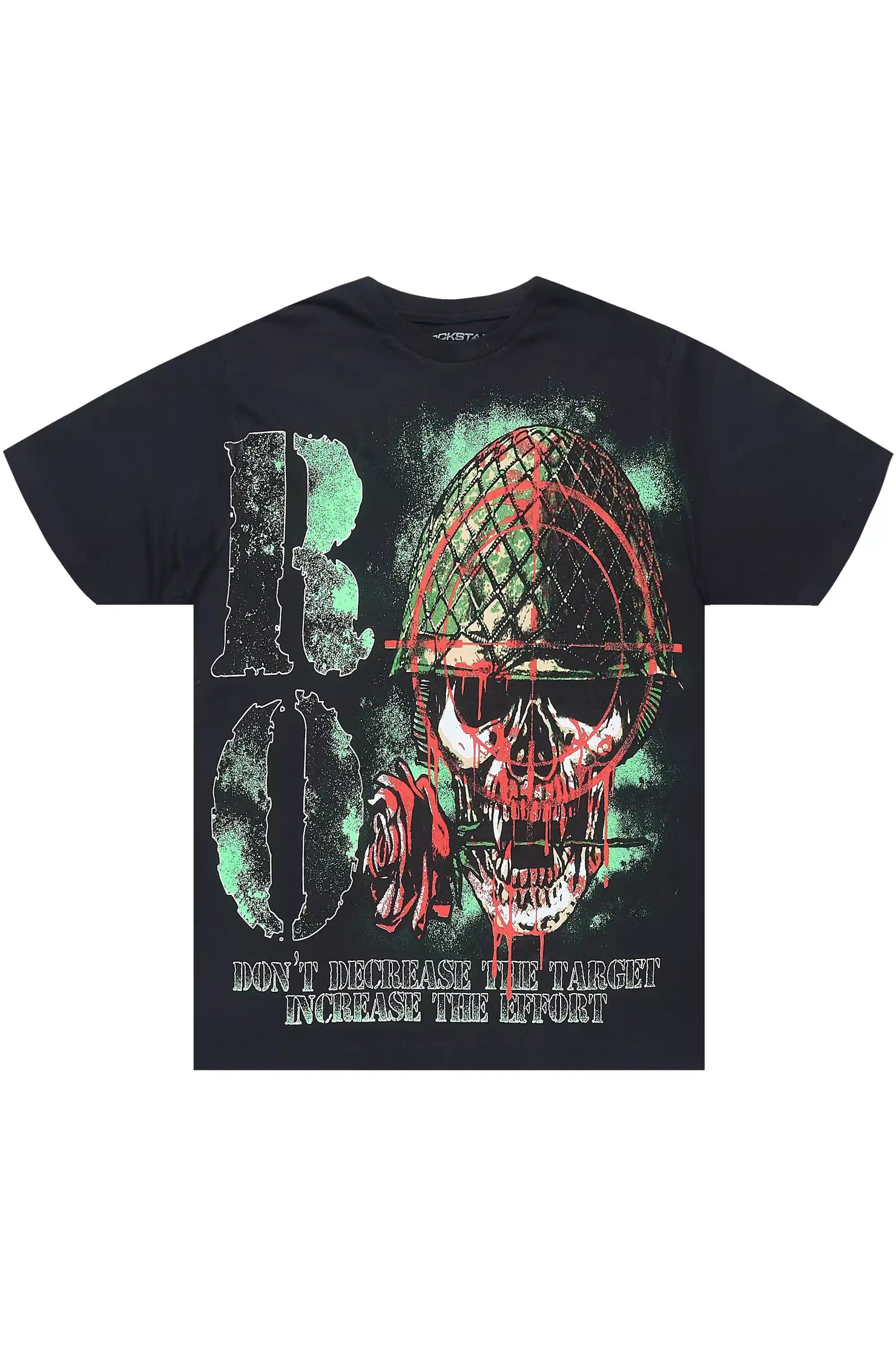 Loletha Black Graphic Short Sleeve Tee