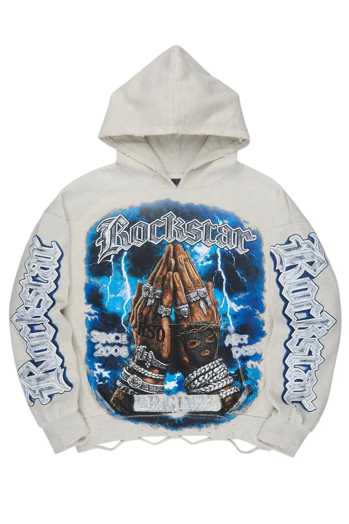 Lakeila Light Oatmeal Graphic Hoodie