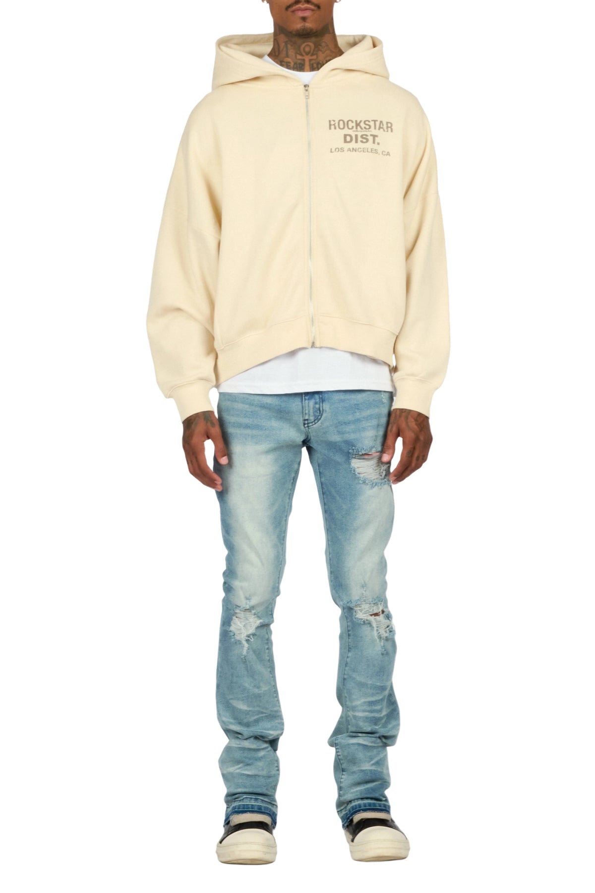 Plumm Medium Blue Stacked Jean