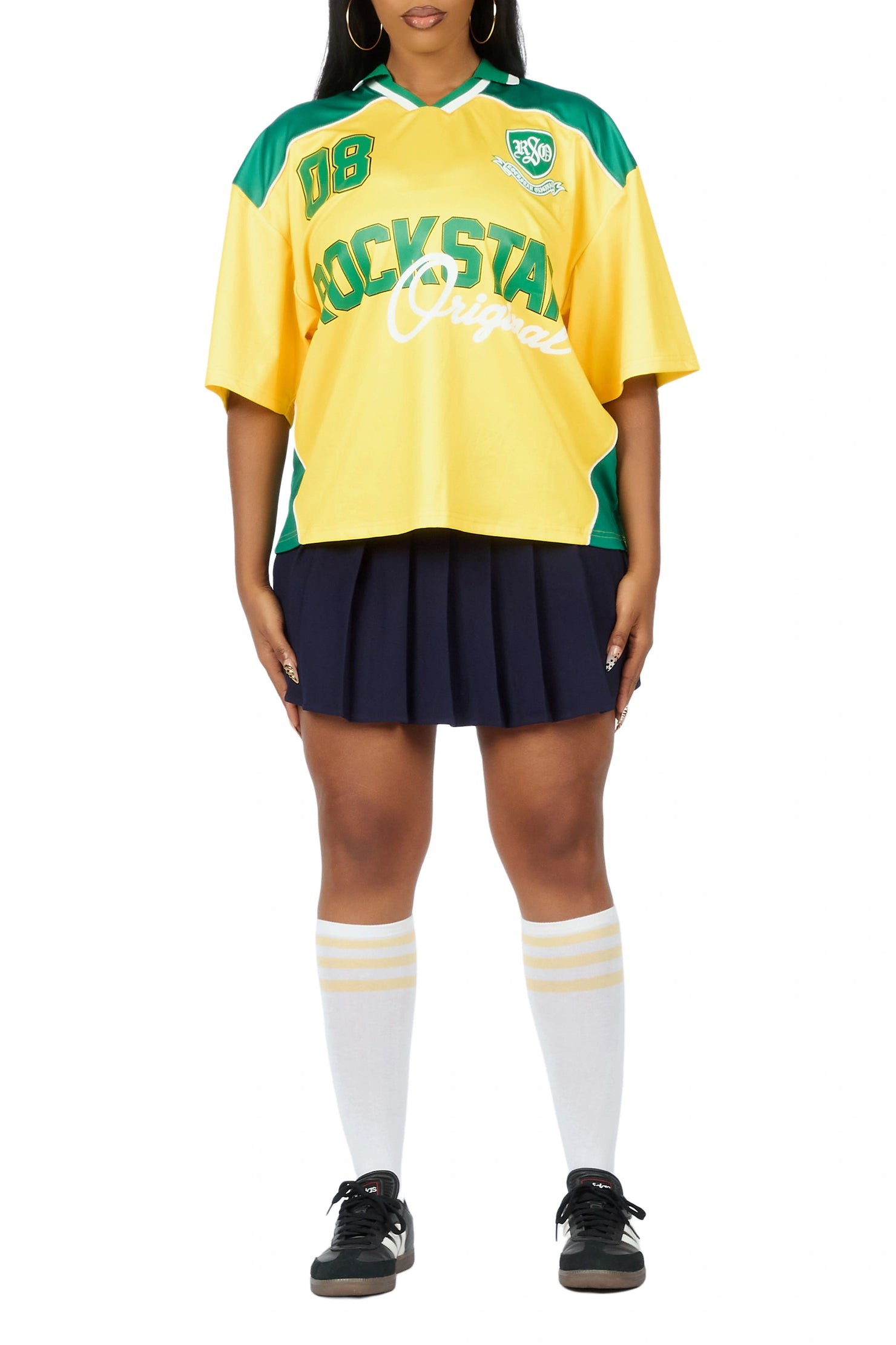 Sheanette Yellow/Green Graphic Jersey