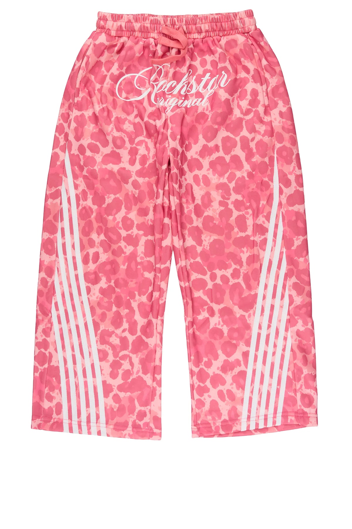 Girls Aerialla Pink/Cheetah Super Baggy Track Pant