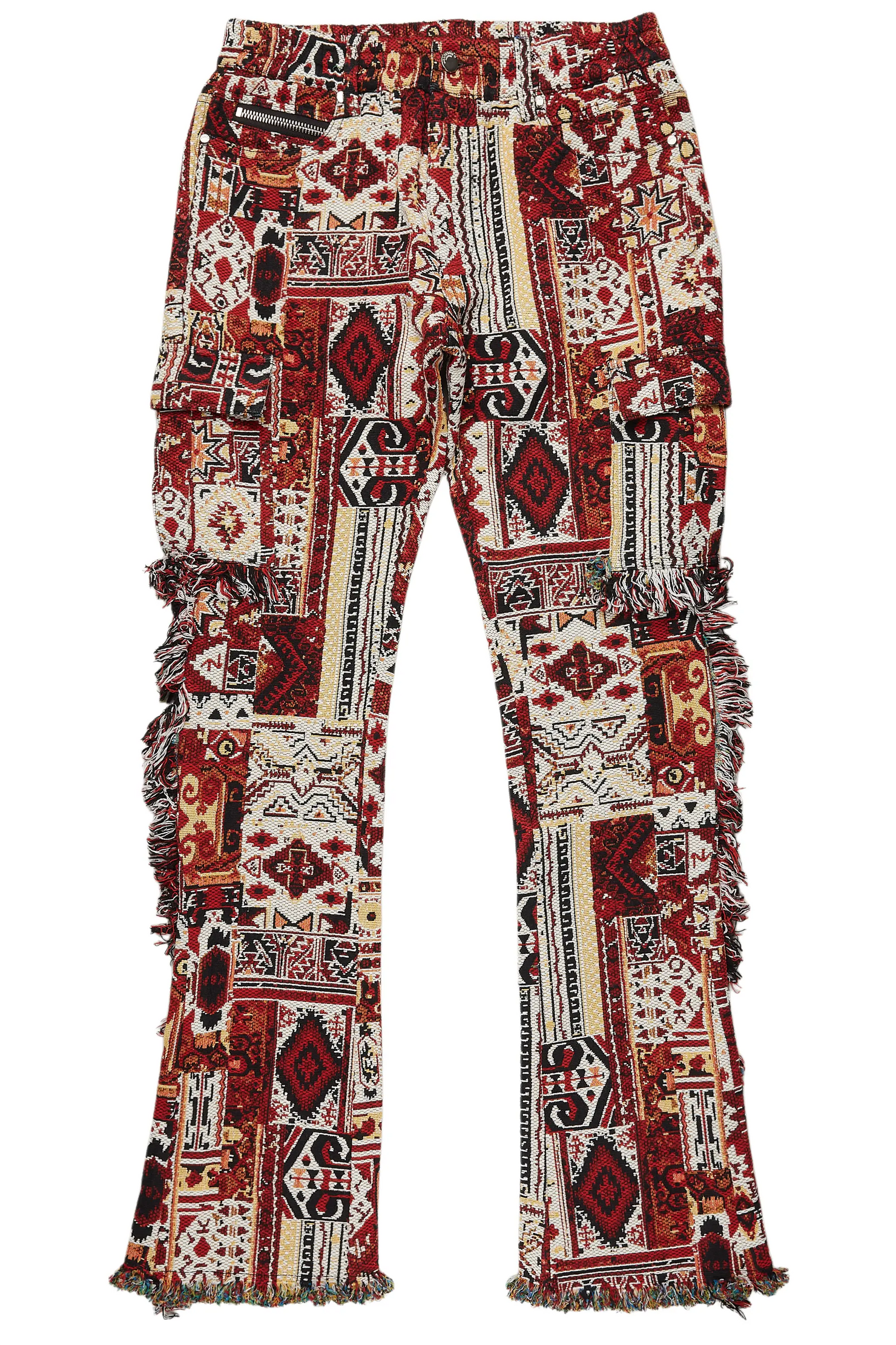 Ayami Pink Slim Tapestry Flare Jean