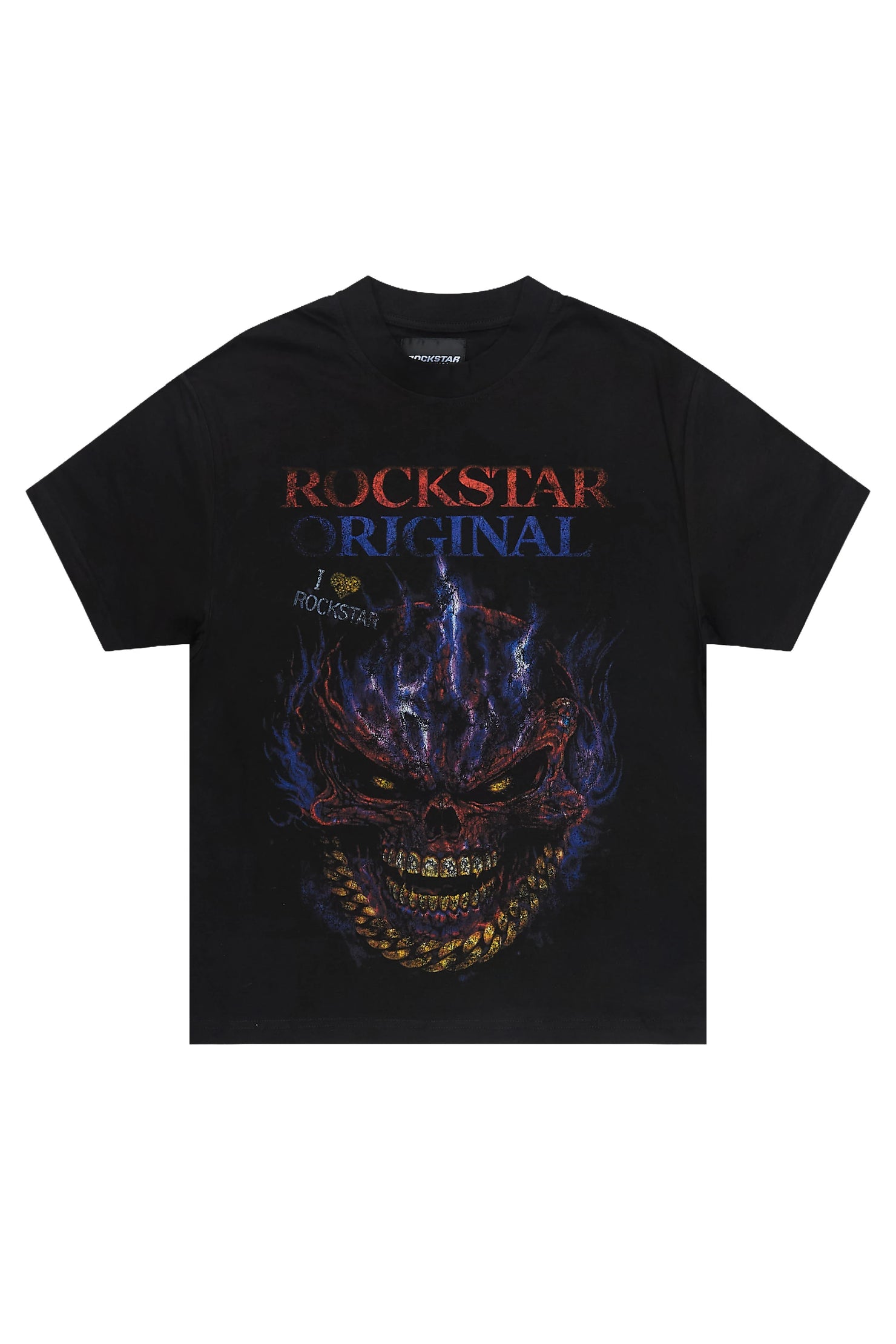 Boys Rudra Black Graphic T-Shirt