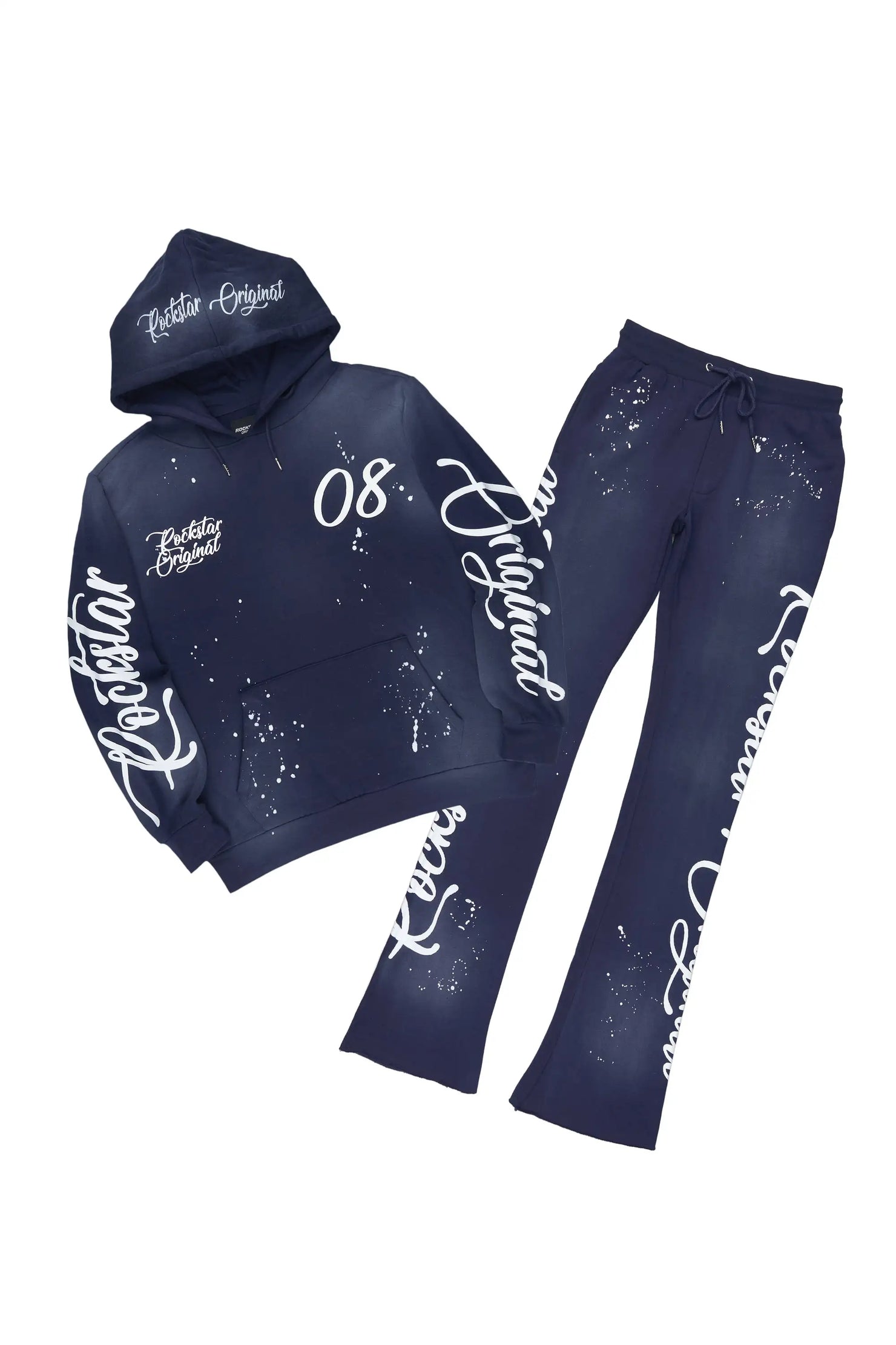 Tayron Vintage Navy Stacked Track Set