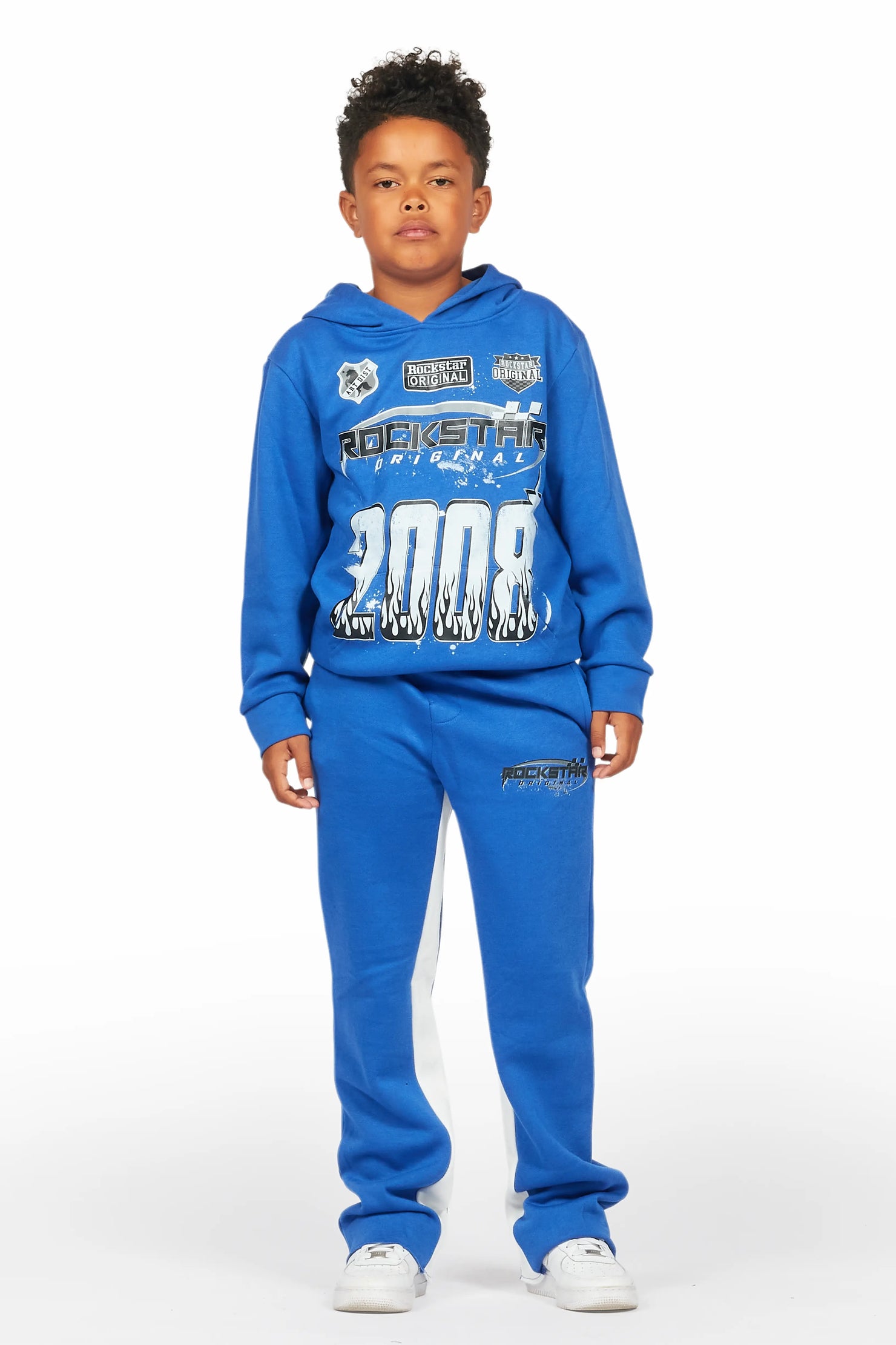 Boys Amos Royal Baggy Stacked Track Set