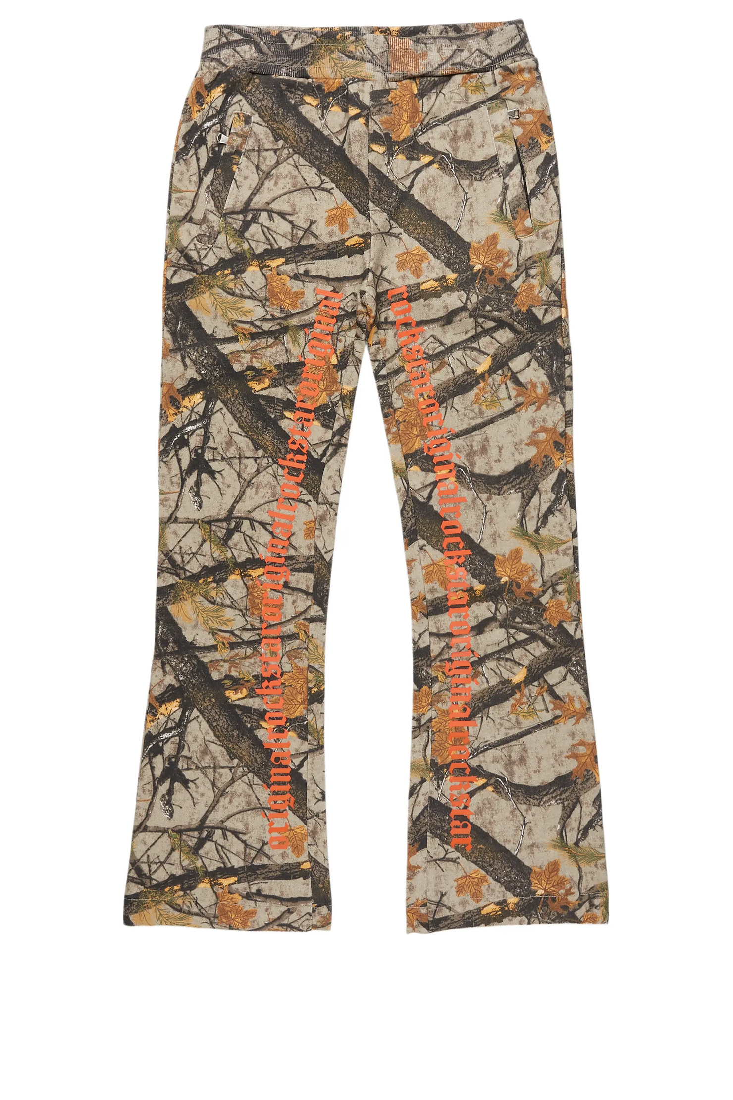 Boys Callie Tree Camo Stacked Flare Pants