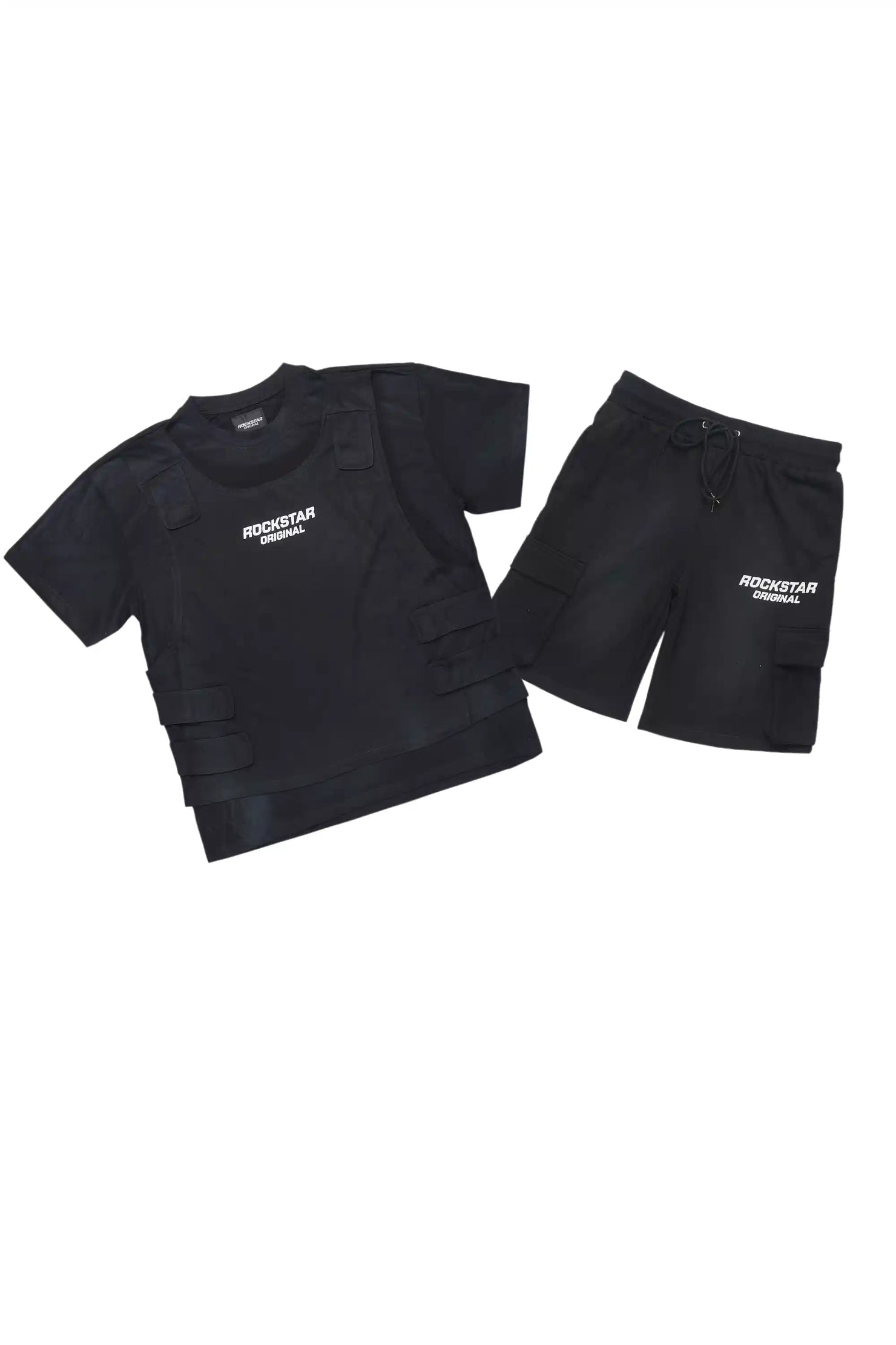 Herbie Black T-Shirt/Cargo Short Set