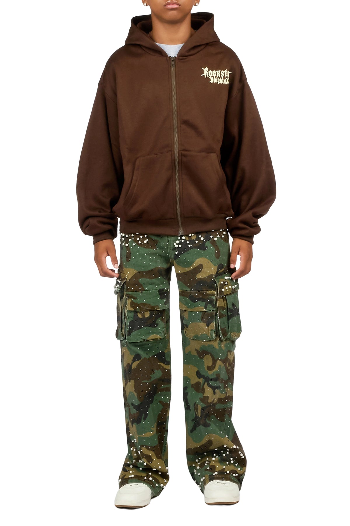 Boys Bryx Camo Pearl Baggy Fit Jean