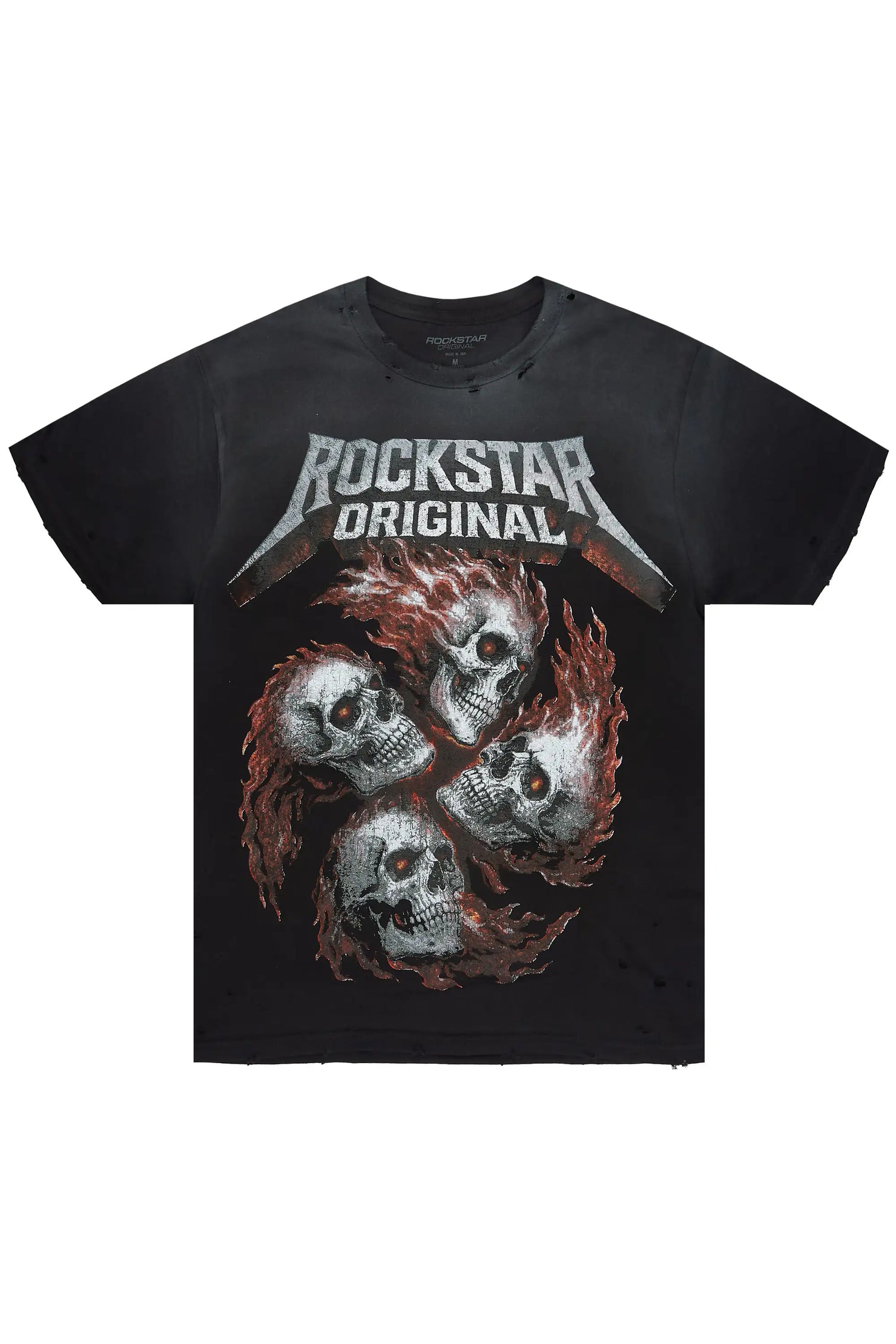 Cayson Black Oversized Graphic T-Shirt