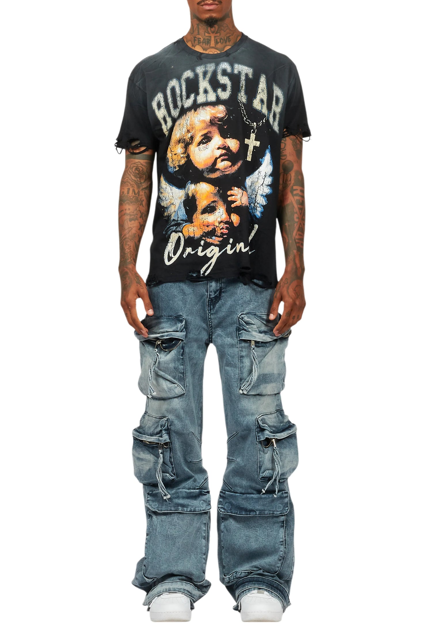 Deiter Black Oversized Graphic T-Shirt