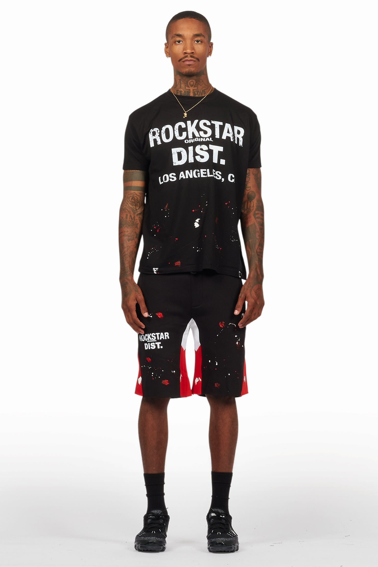 Scottie Black Painter T-Shirt/Short Set