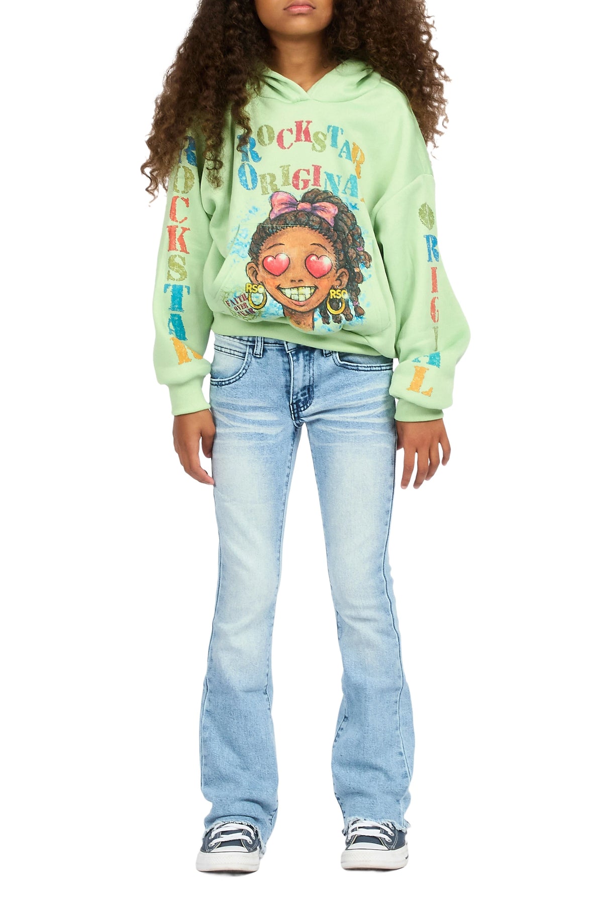 Girls Daga Blue 2.0 Stacked Flare Jean