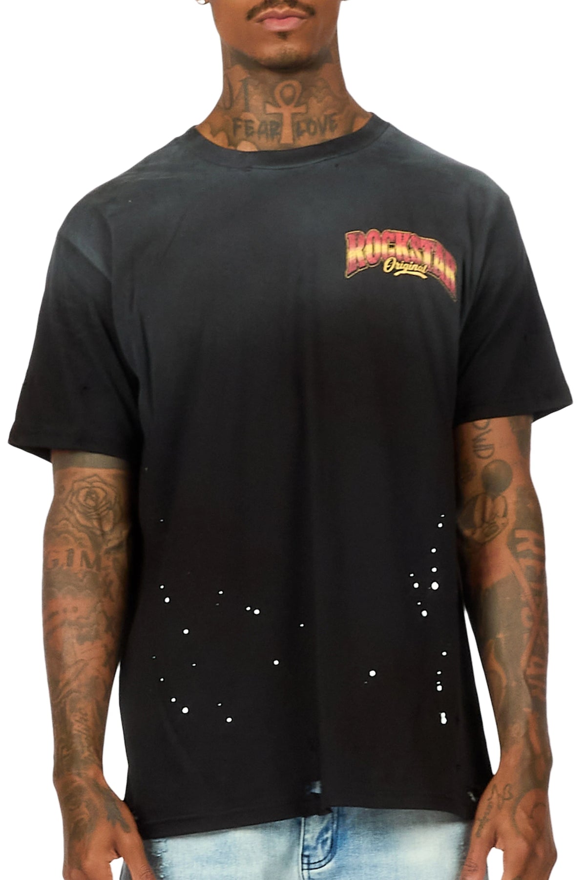 Paradise Black Oversized Graphic T-Shirt