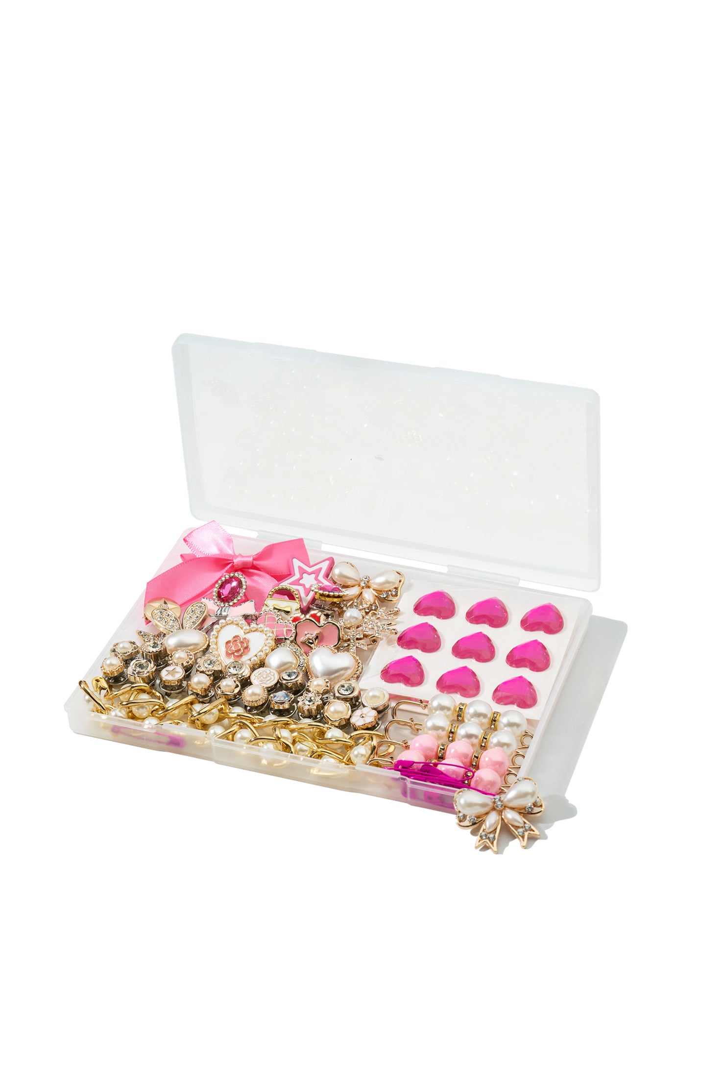 Girls Xari Pink Beads Shoe Charms